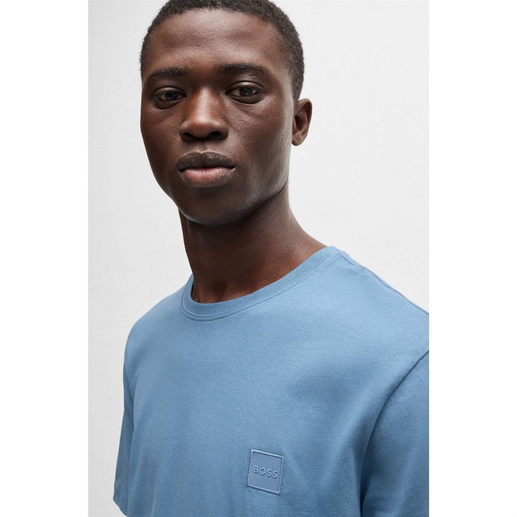Boss BOSS ORANGE Tales T Shirt with Logo Patch Premium Cotton