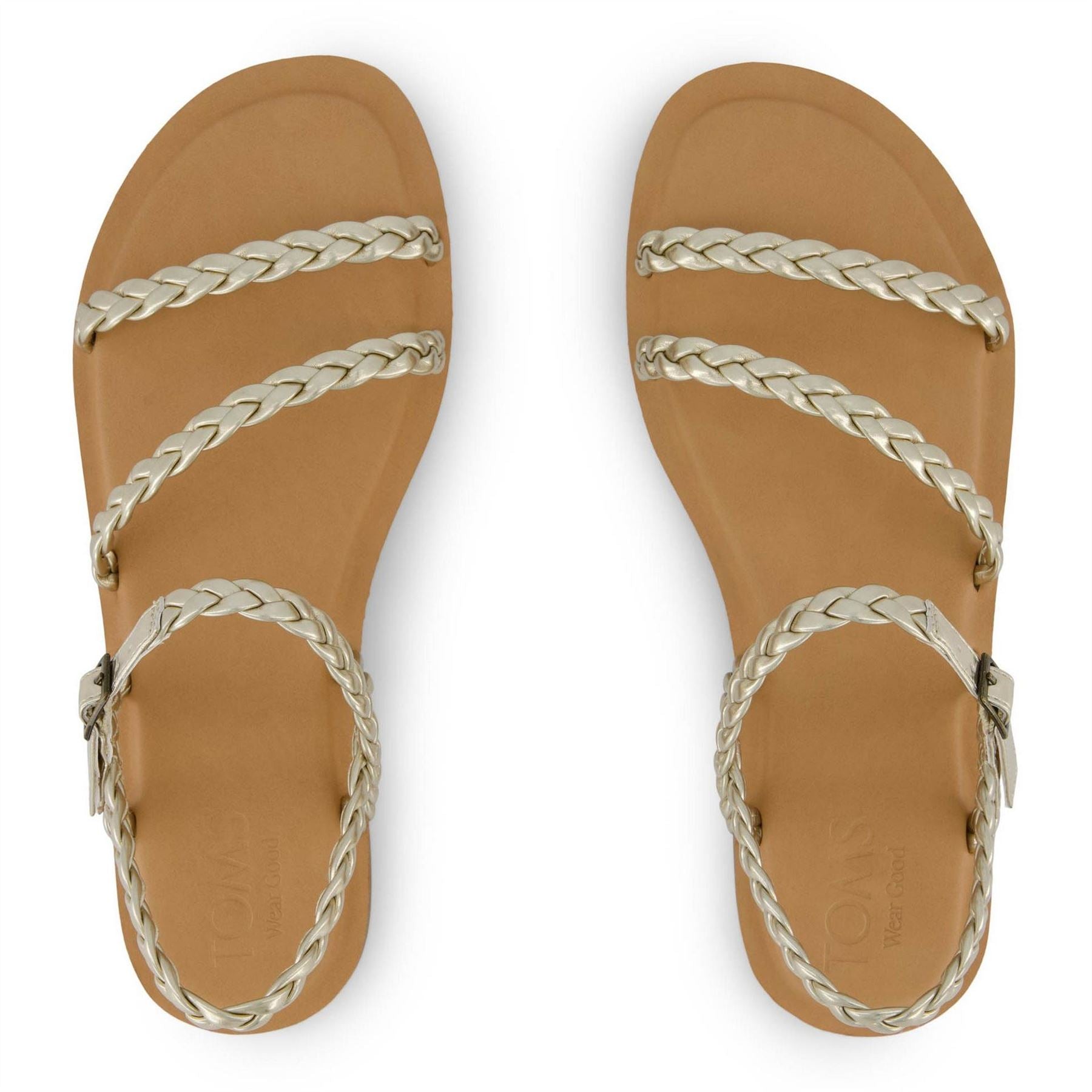 Toms Kira Gladiator Sandals Open Toe Flats
