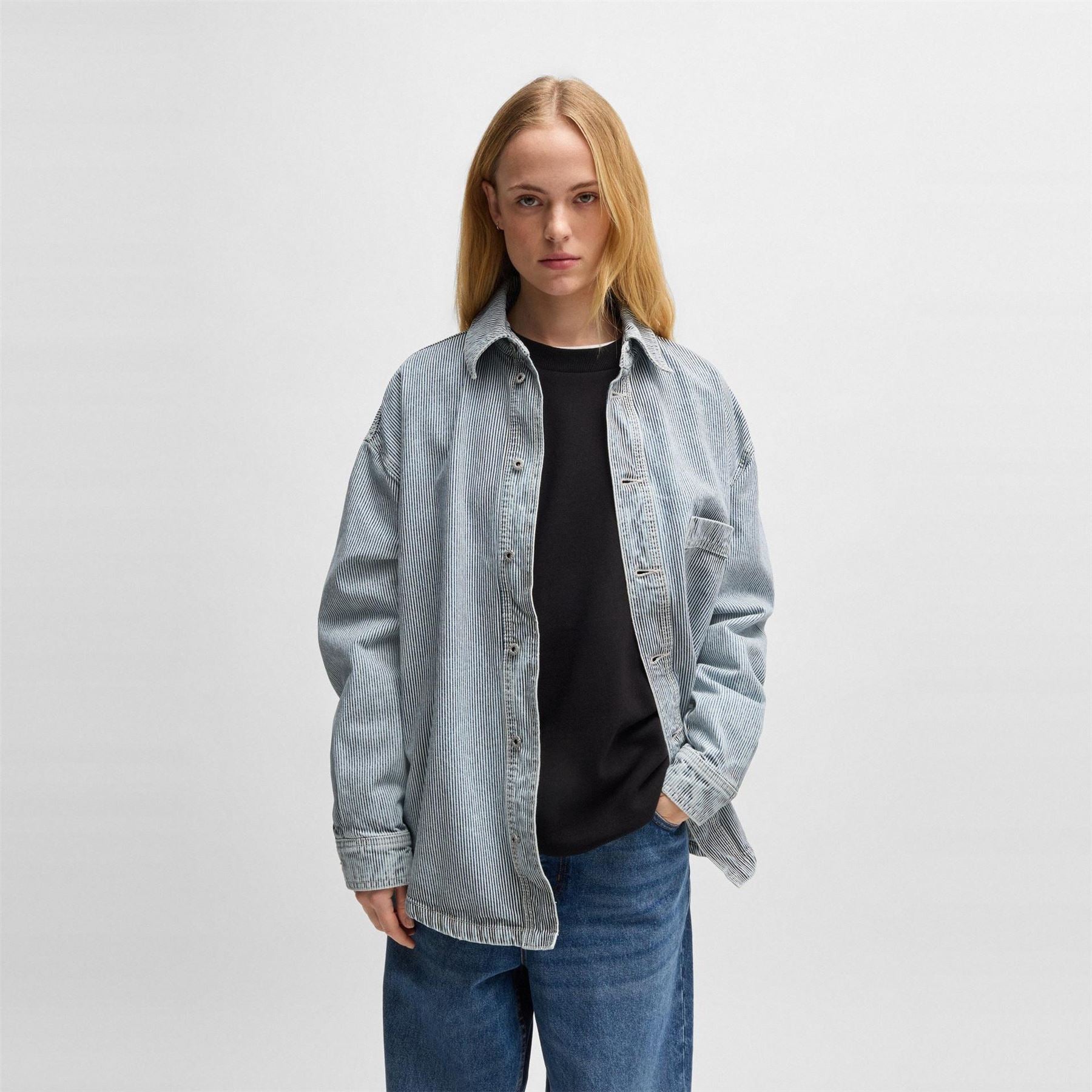 Hugo Relaxed Fit Long Sleeve Shirt