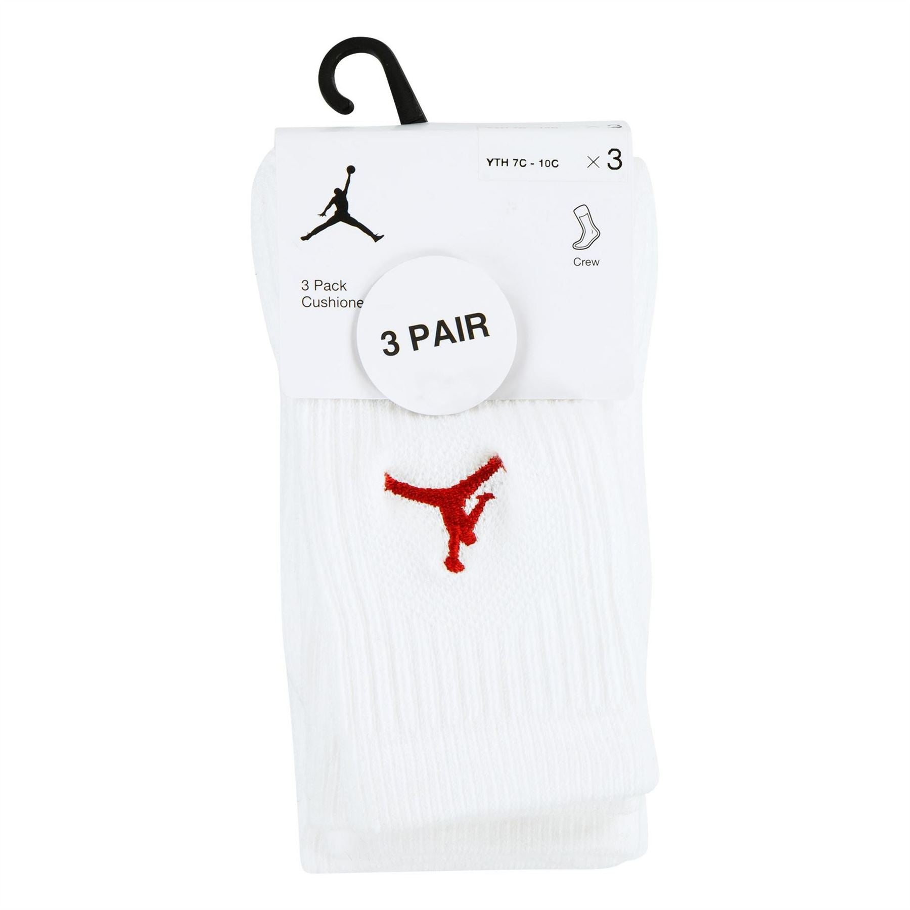 Air Jordan 3 Pack Crew Socks Childrens