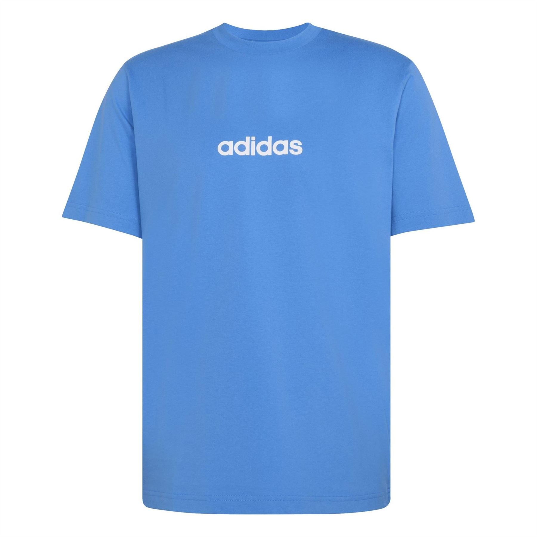 adidas Mens Essentials Single Jersey Linear Embroidered Logo T-Shirt