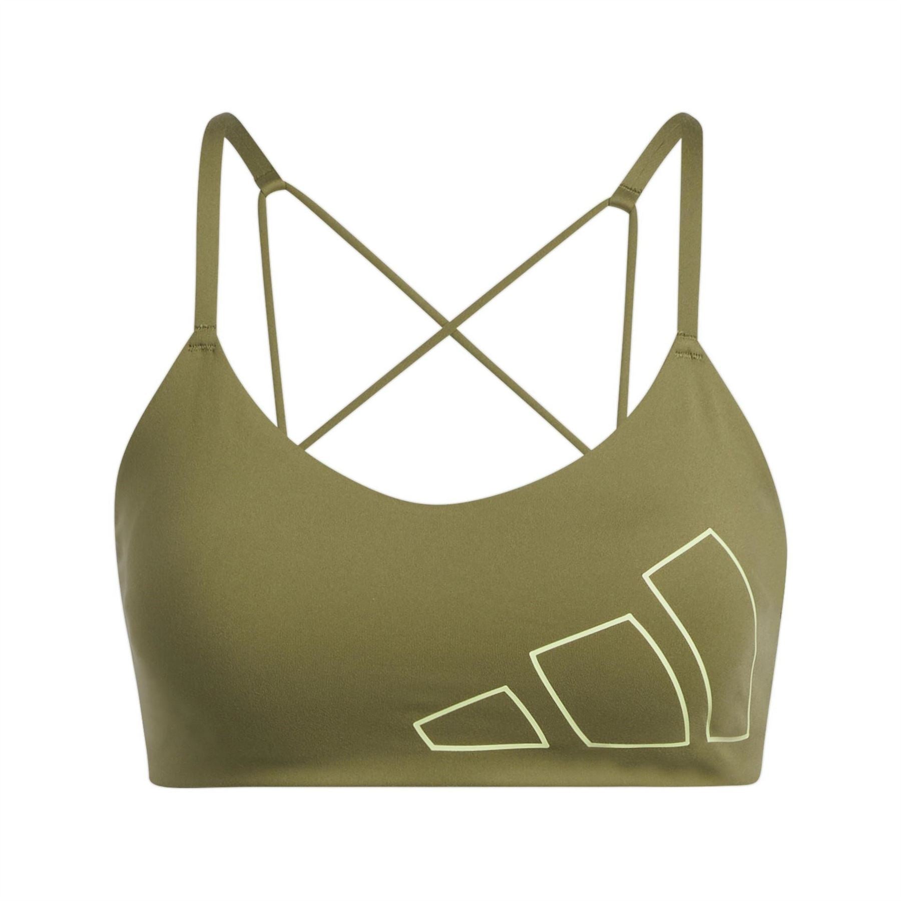 adidas Womens Aeroreact Training Light Support Logo Bra W Low Impact Sports