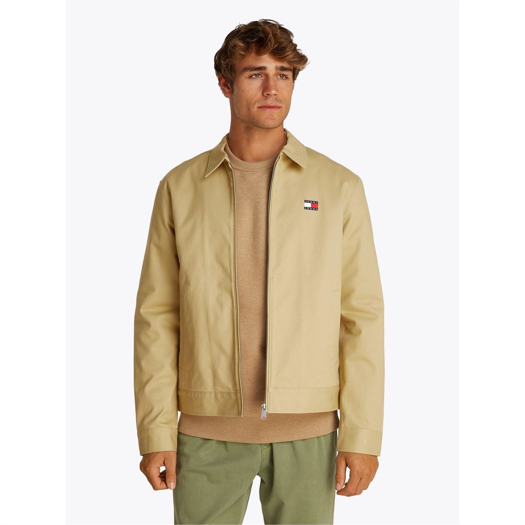 Tommy Jeans Hooded Ribbed Cuff Relaxed Fit Overshirt