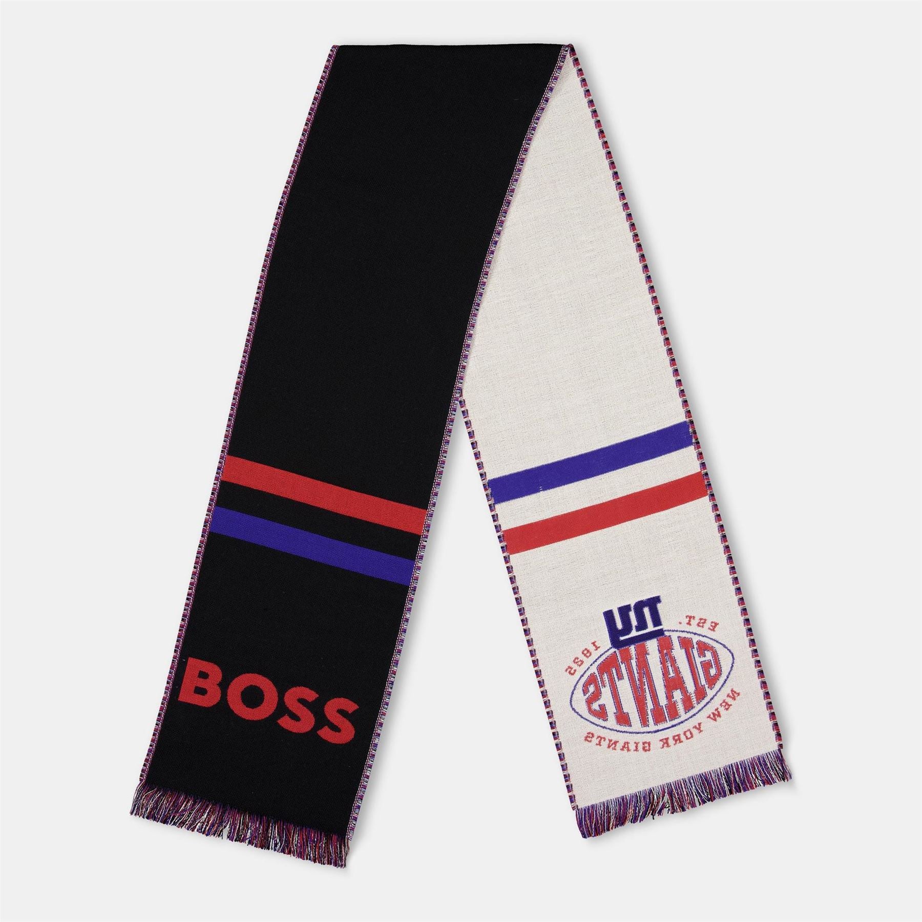 Boss Lettering Stripe Oblong Scarf