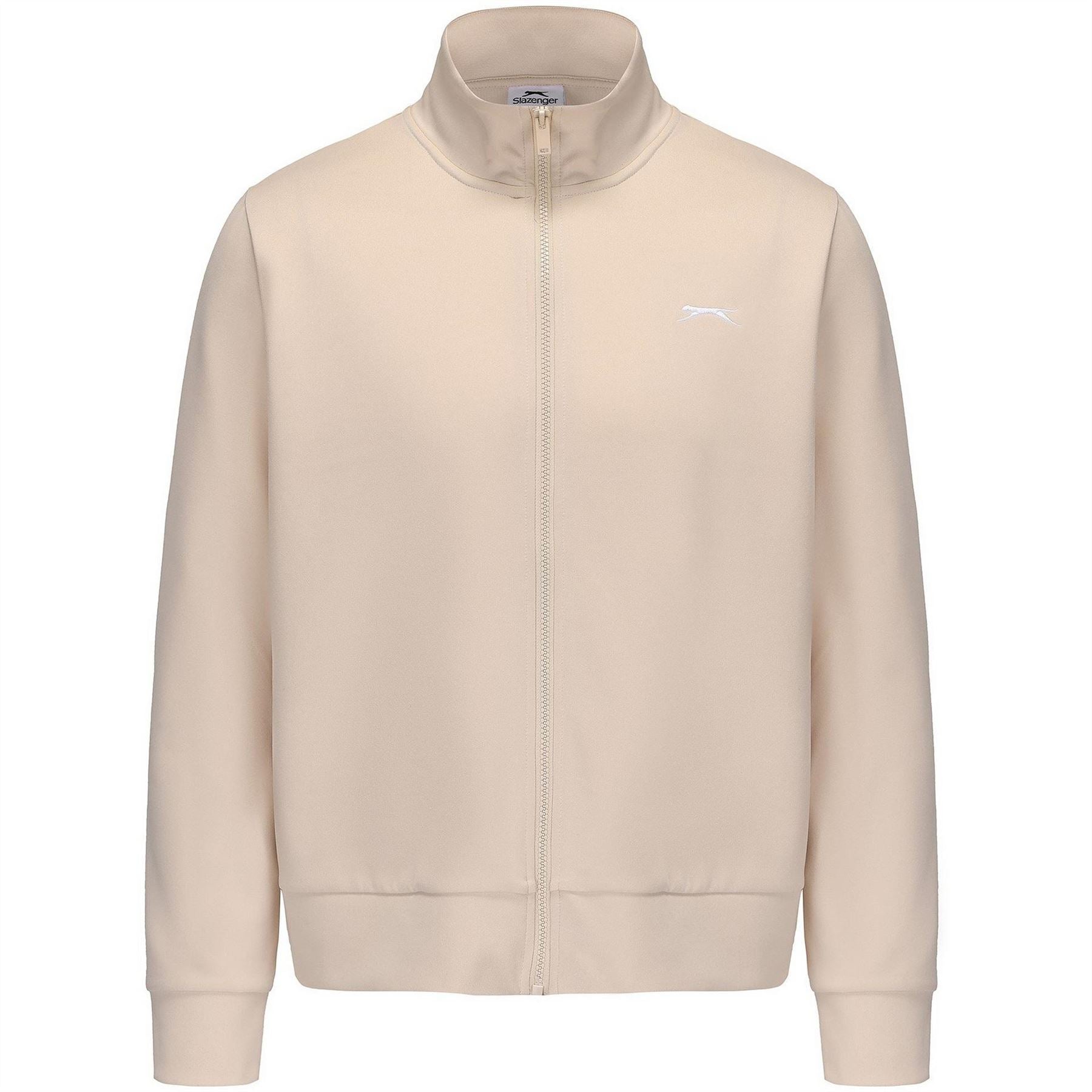 Slazenger Embroidered Mock Neck Ribbed Cuff Softshell Jacket