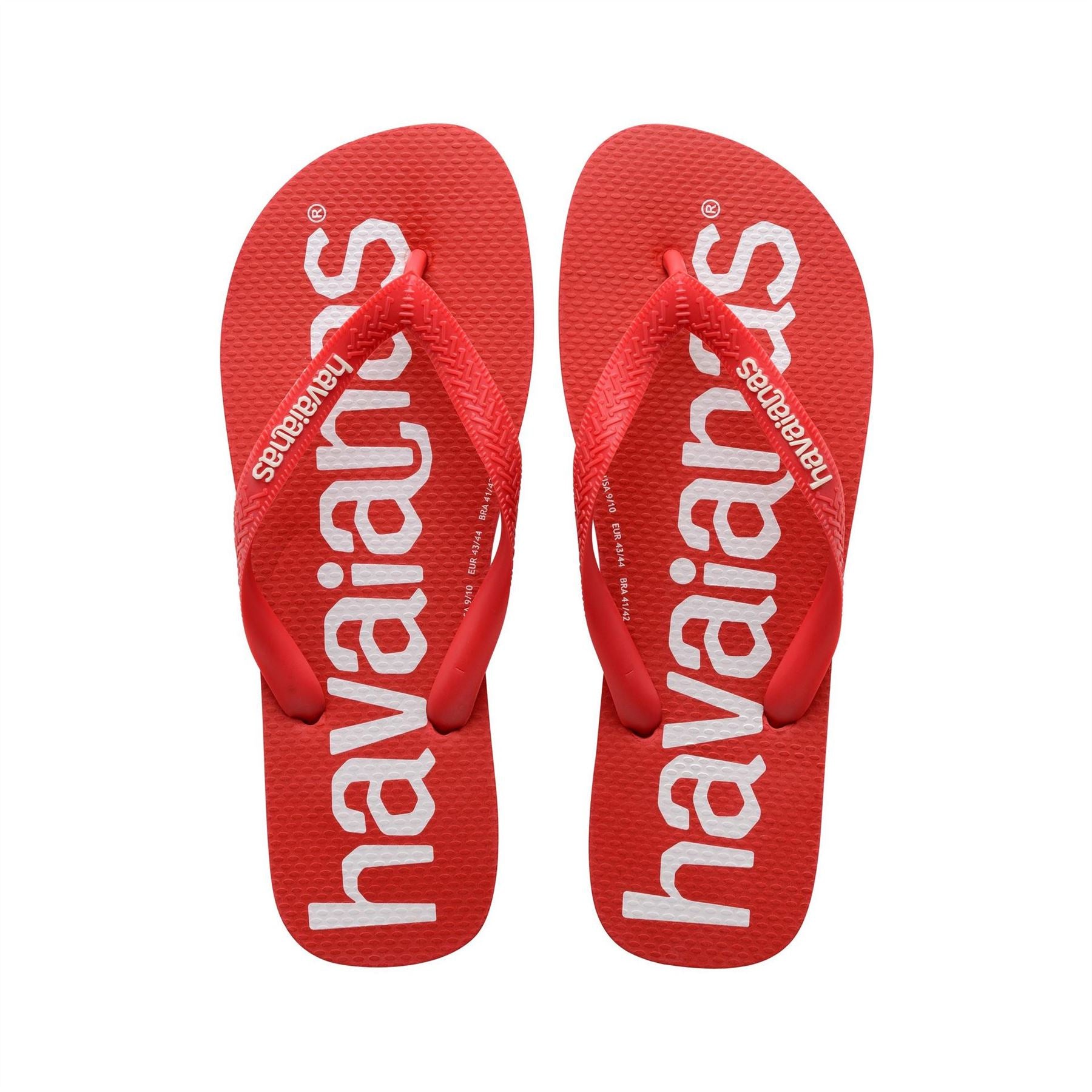 Havaianas Hav. Top Logomania Ruby Red 27 28 Flip Flops Womens