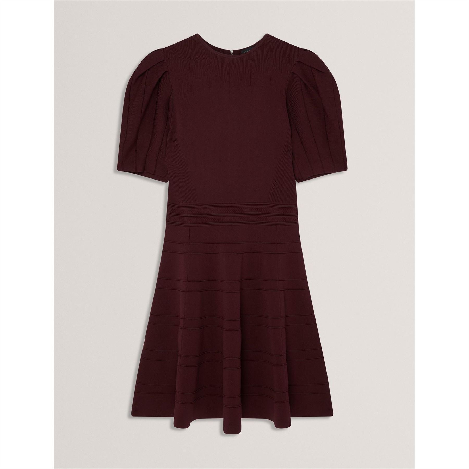 Ted Baker Knit Crew Neck Short Sleeve Skater Dress