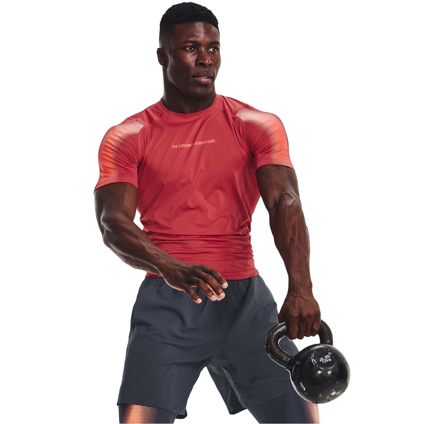 Under Armour HG Armour Compression Fit Crew Neck T-Shirt