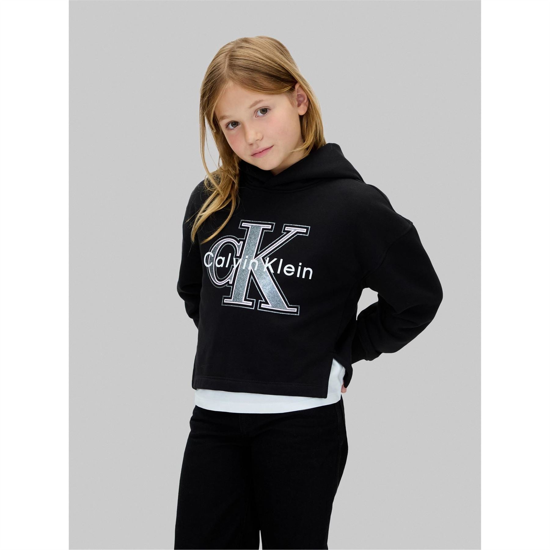 Calvin Klein Jeans Big Logo Cotton Pull Over Hoodie