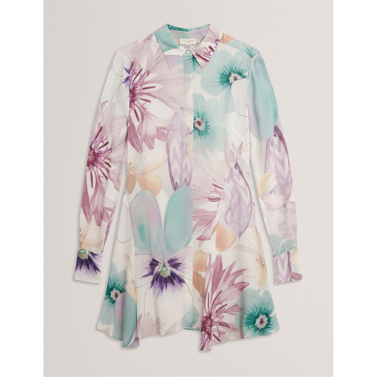 Ted Baker Mini Long Sleeve Shirt Dress