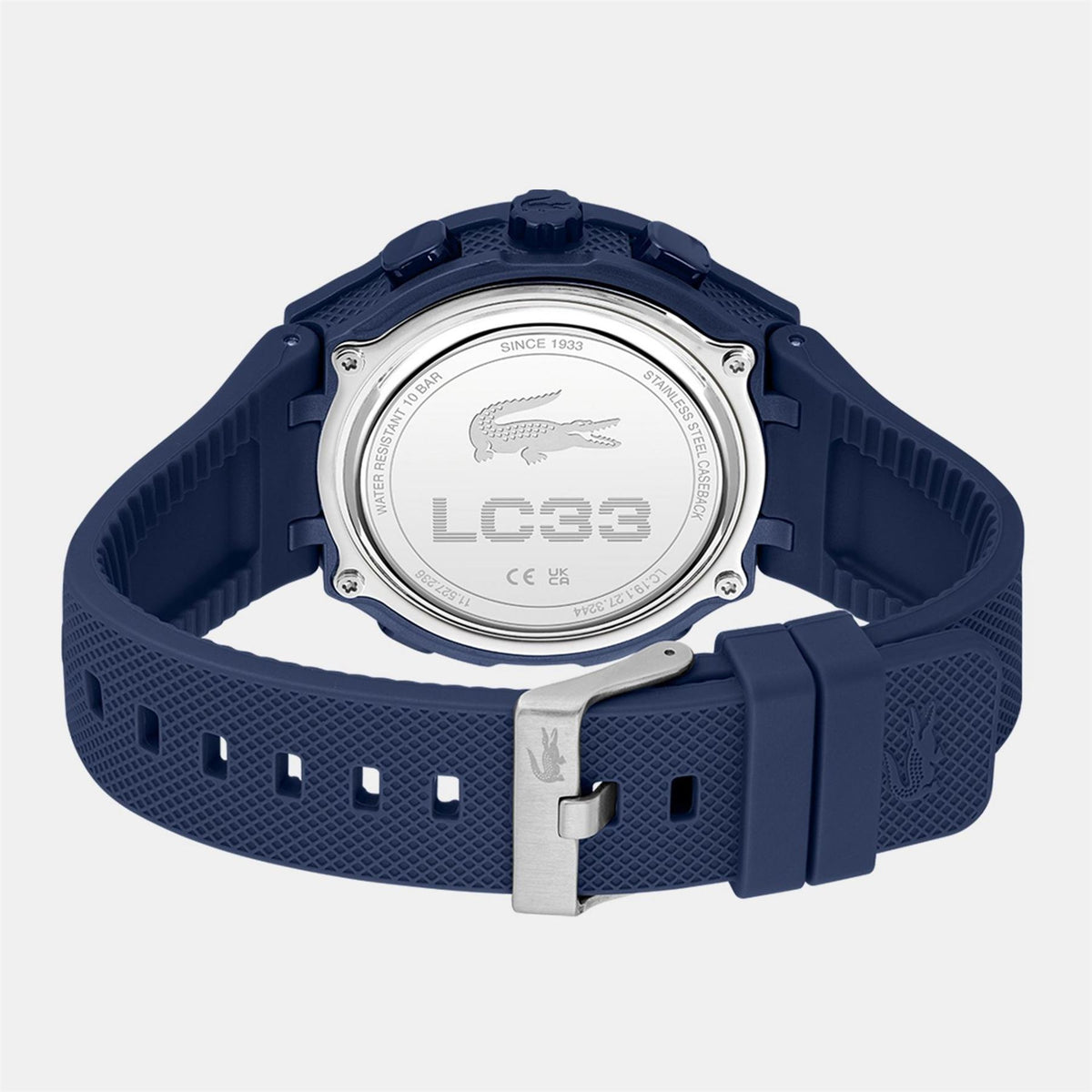 Lacoste Watches Mens Lc33 Silicone Strap Watch