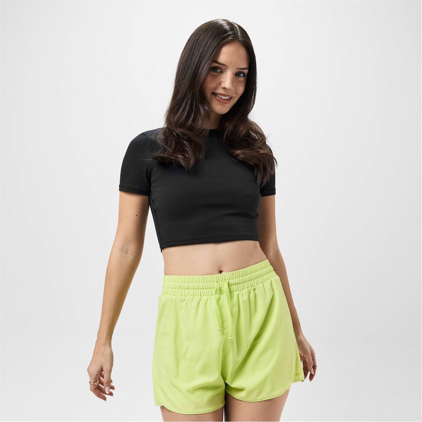 USA Pro Womens Pro Training Ss Crop T-Shirts