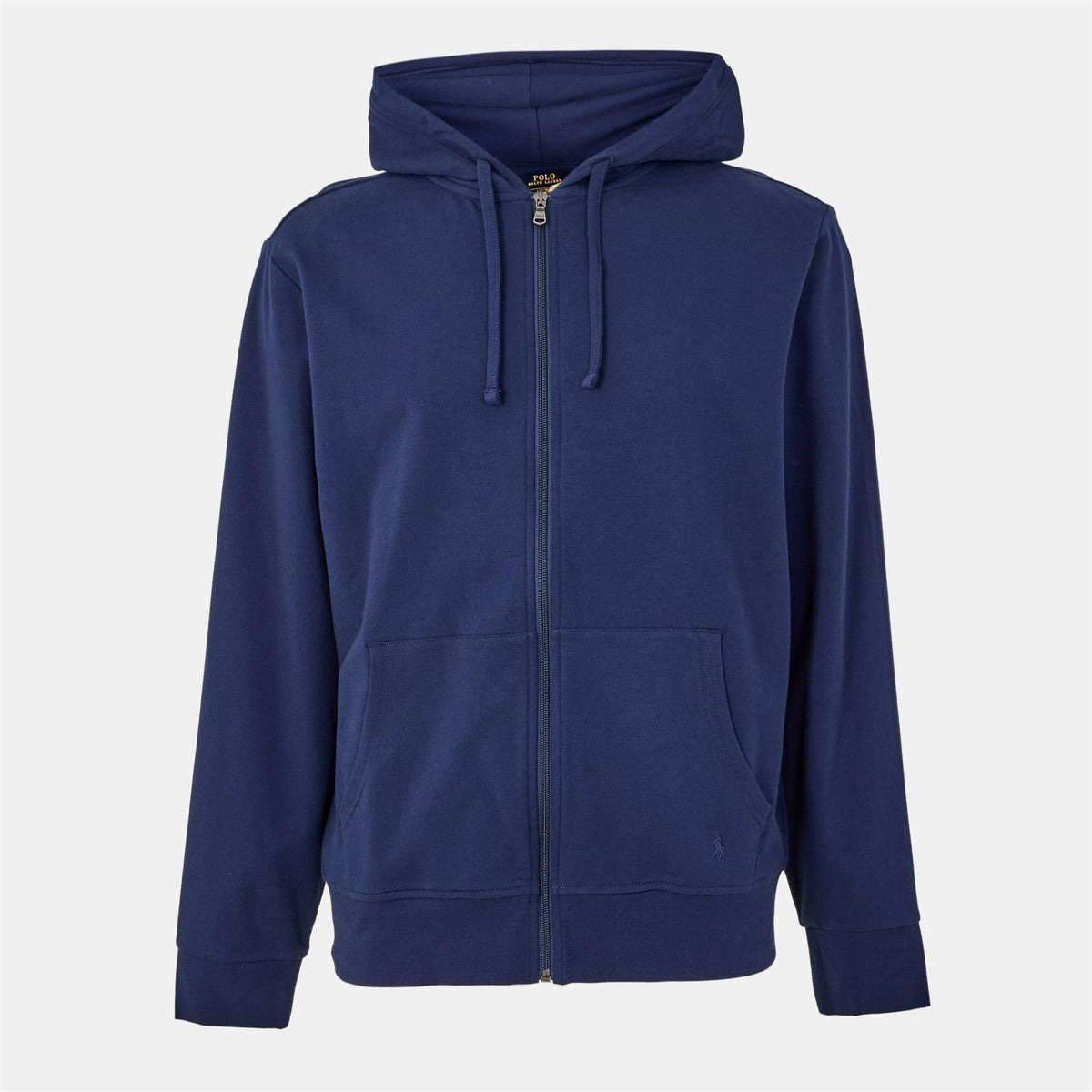 Polo Ralph Lauren Solid Patterned Hooded Neck Ribbed Cuff Sweat Jacket