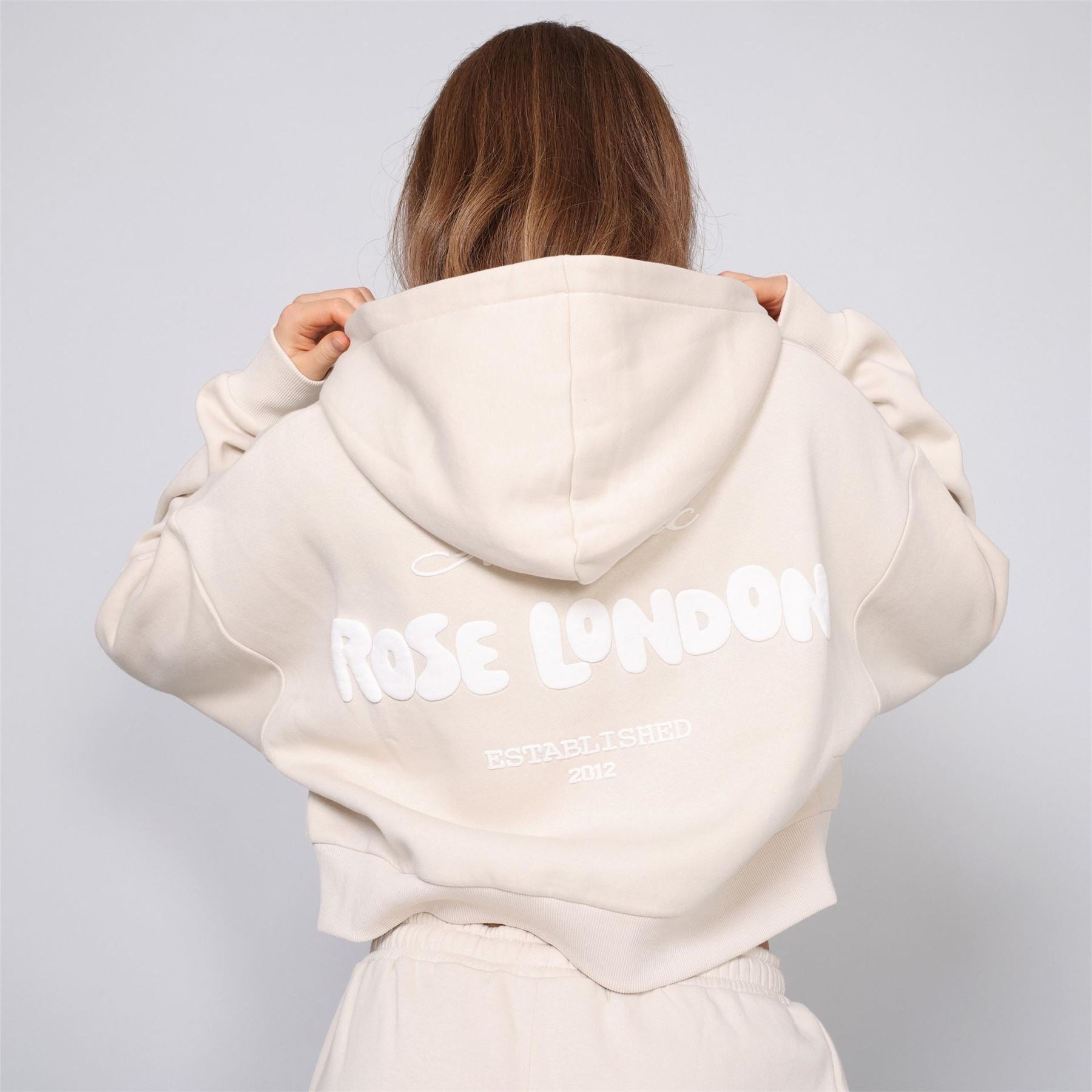 Rose London London Authentic Crop Hoodie