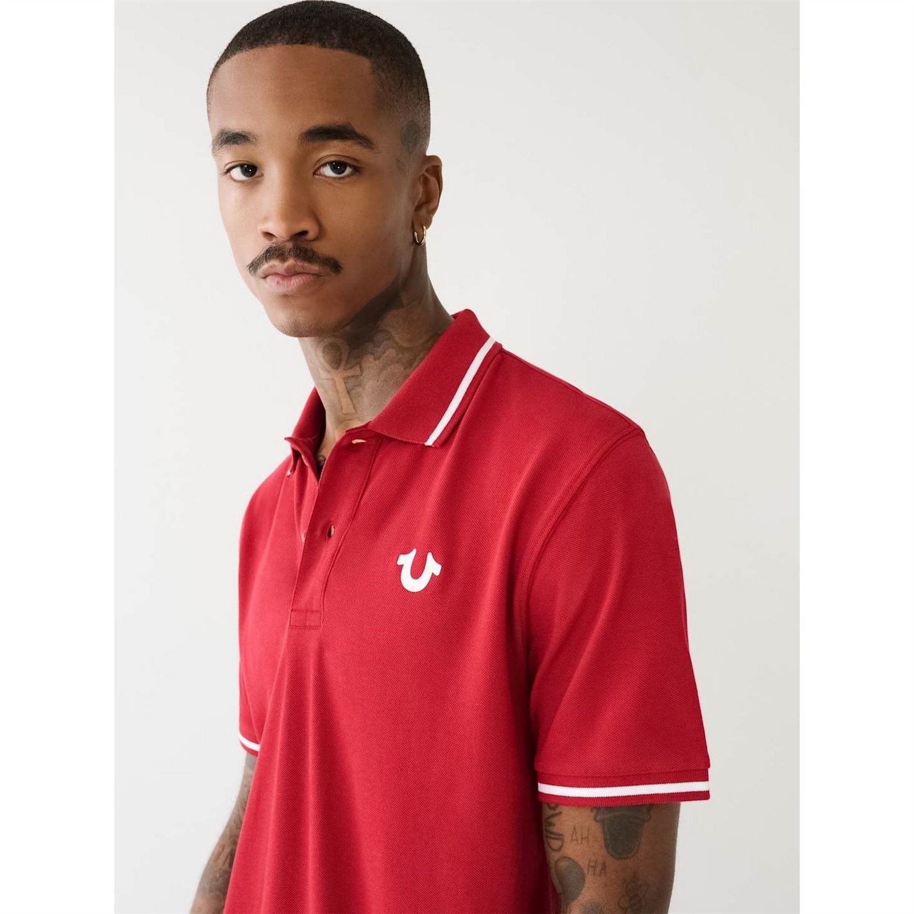 True Religion Crafted With Pride Short Sleeve Polo Shirt