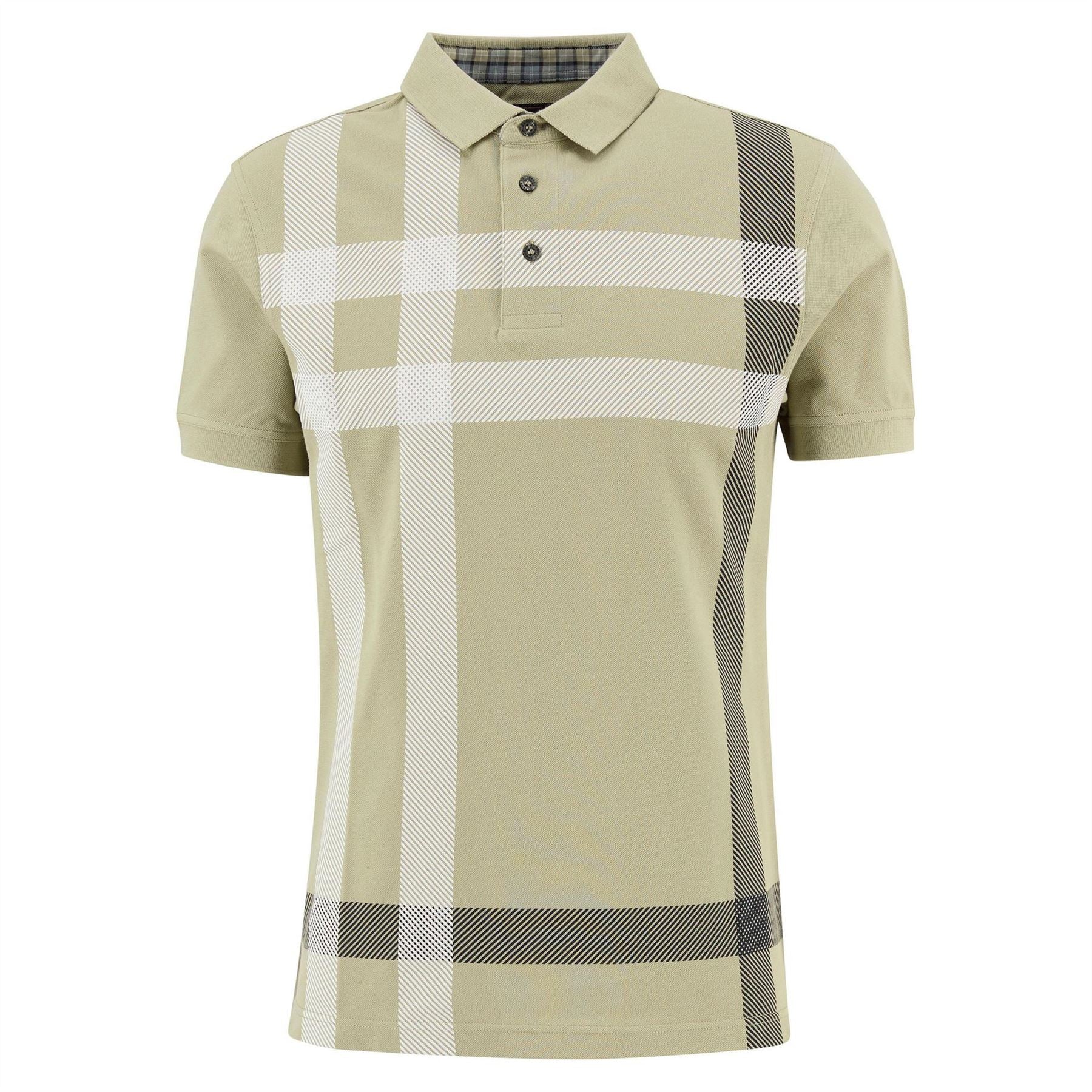 Barbour Tartan Short Sleeved Polo Shirt