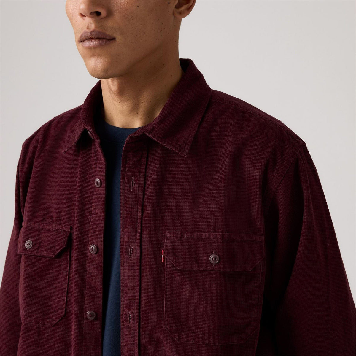 Levis Jackson Collared Long Sleeve Relaxed Fit Shirt