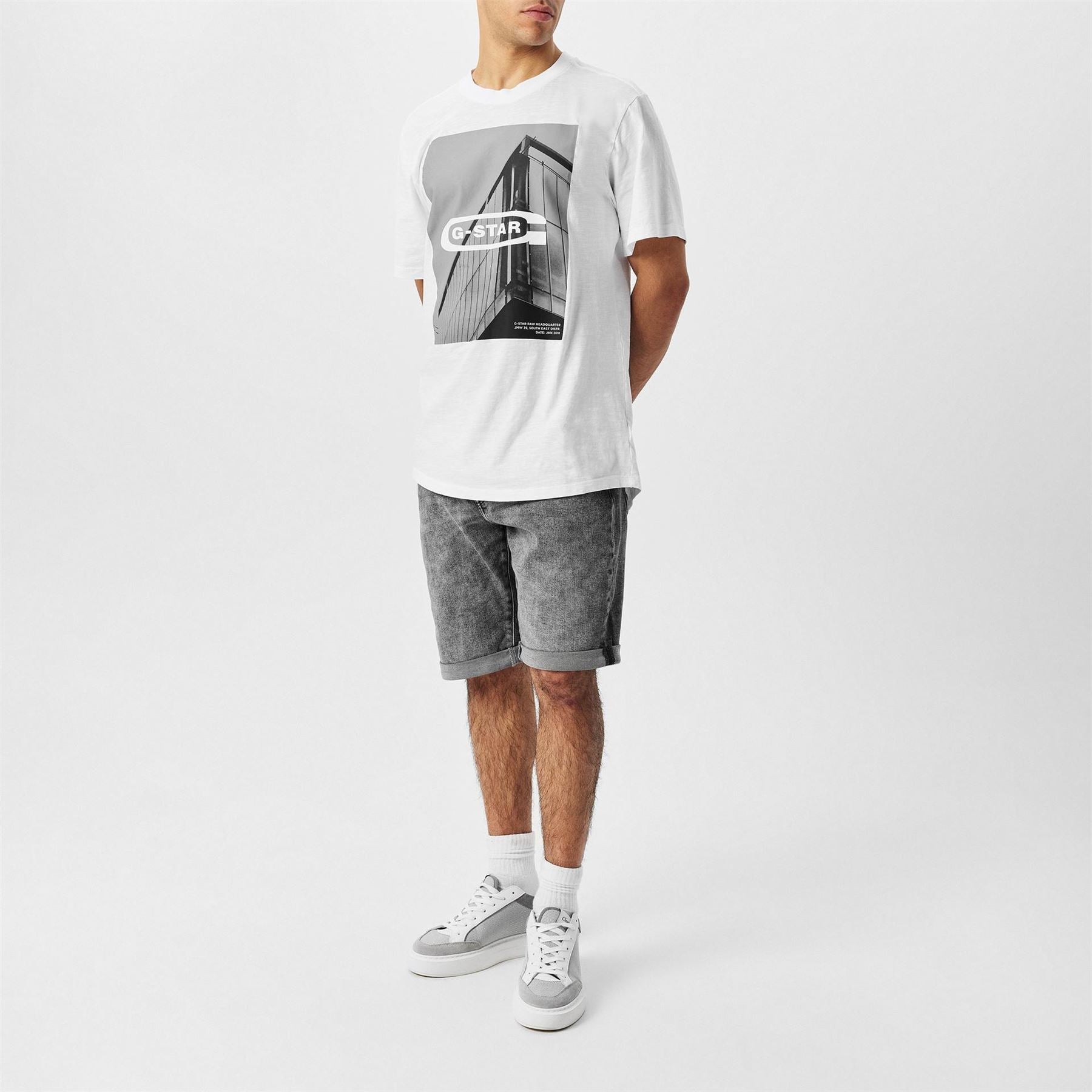 G Star Large Genie Regular Fit Crew Neck T-Shirt
