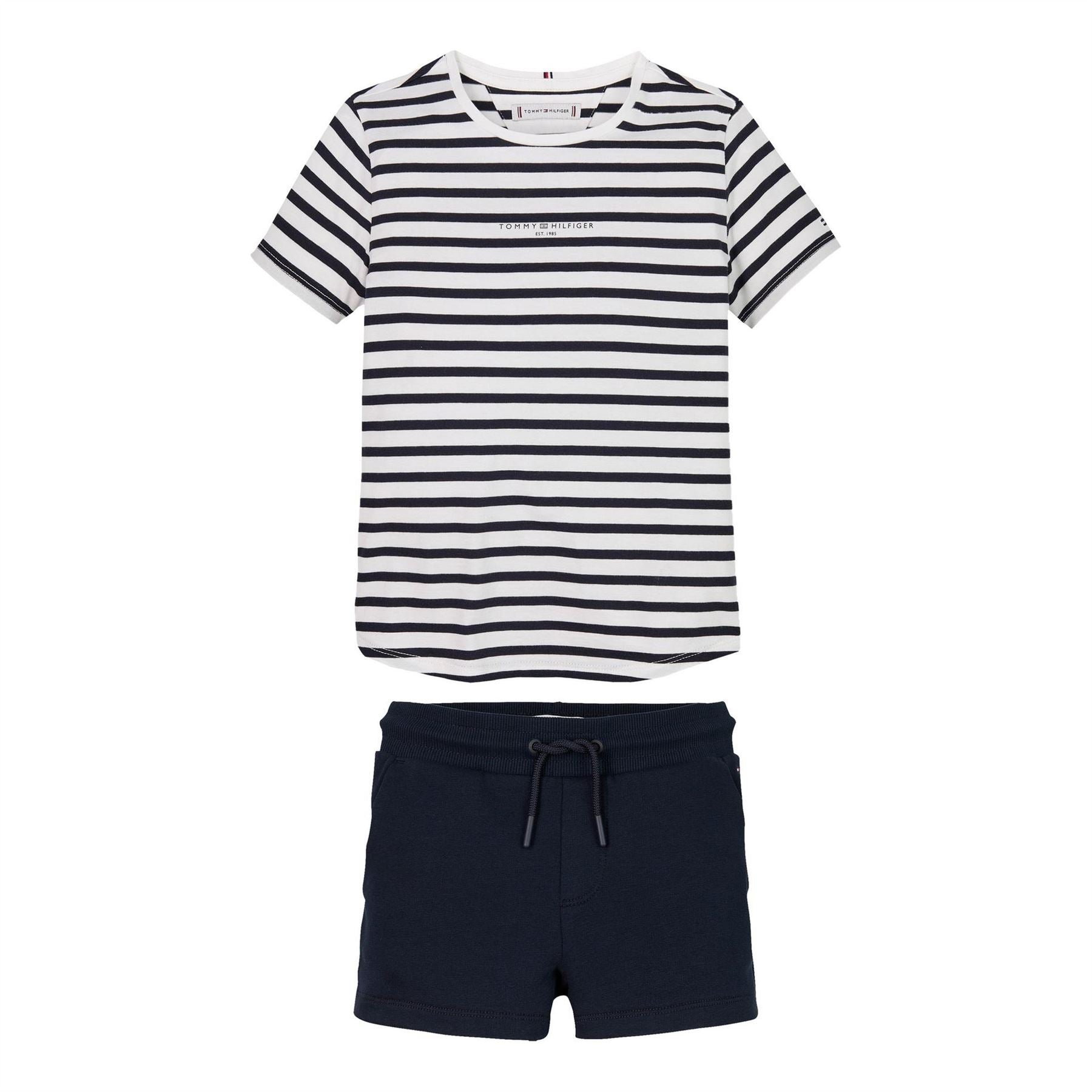 Tommy Hilfiger Corp Crew Neck Short Sleeve T-Shirt and Short Set