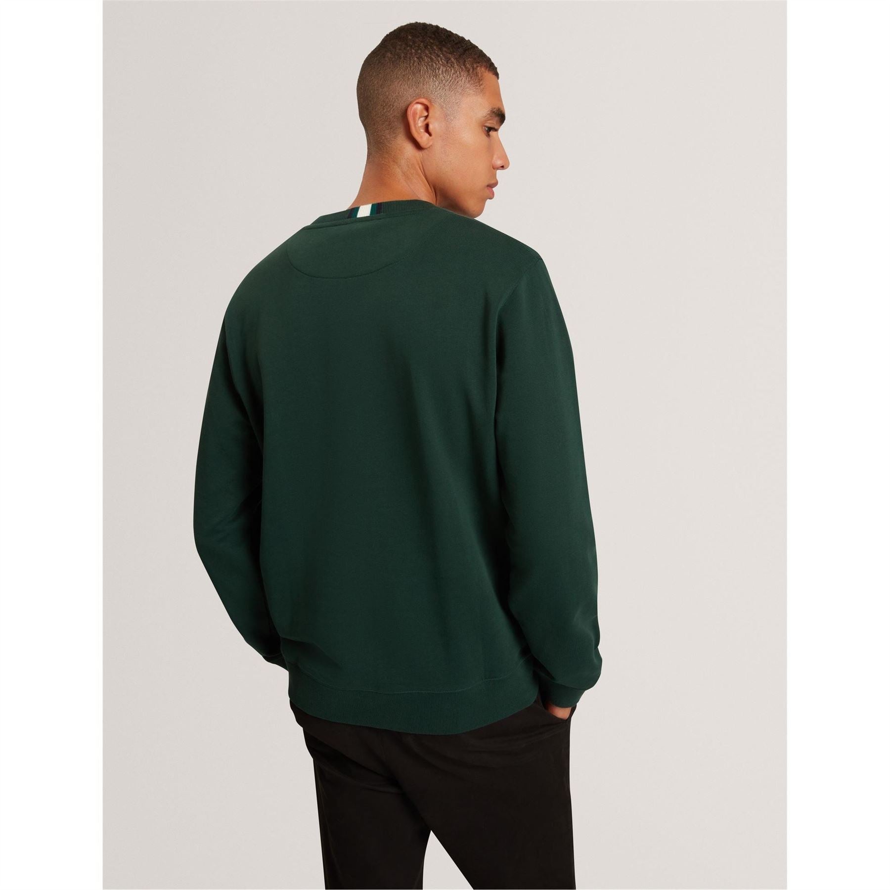 Ted Baker Long Sleeve Crew Neck Jersey Athletic Top