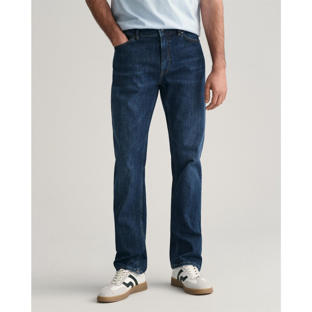 Gant Regular Dark Blue Straight Leg Jeans