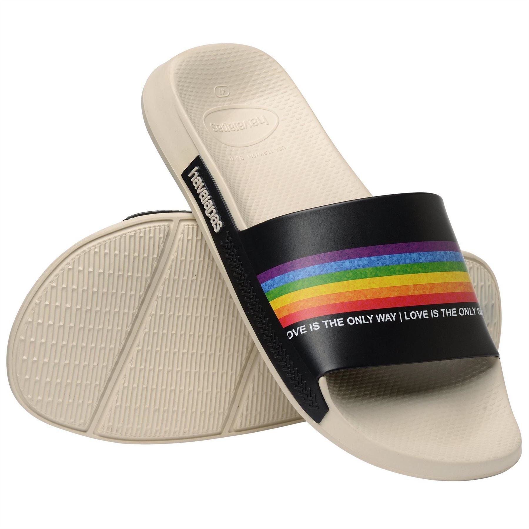 Havaianas Horizontal Stripe Open Toe Slides