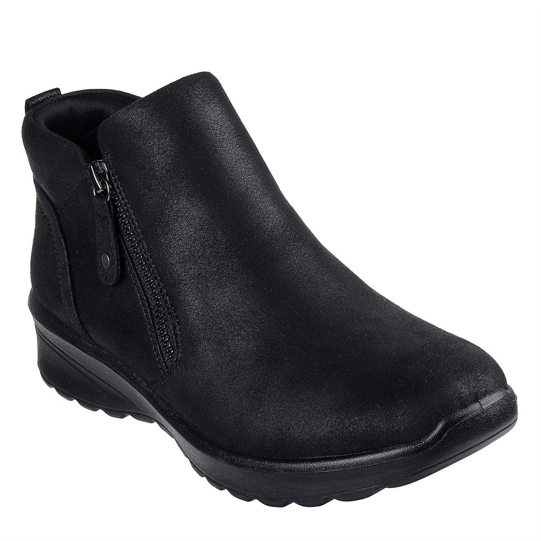 Skechers Lovely Vibe Ankle Boots with Side Zipper