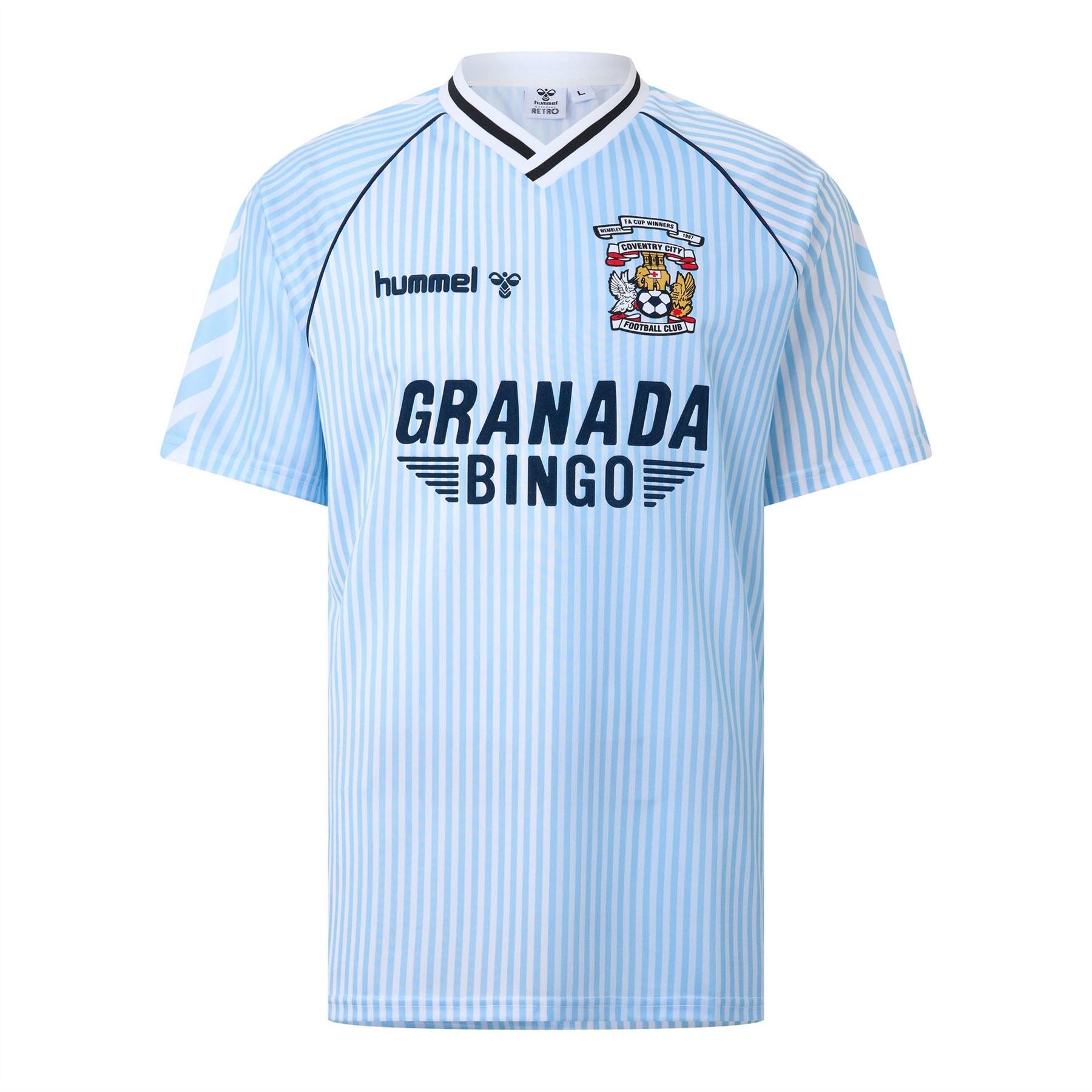 Hummel Coventry City Licensed Retro Football Shirt