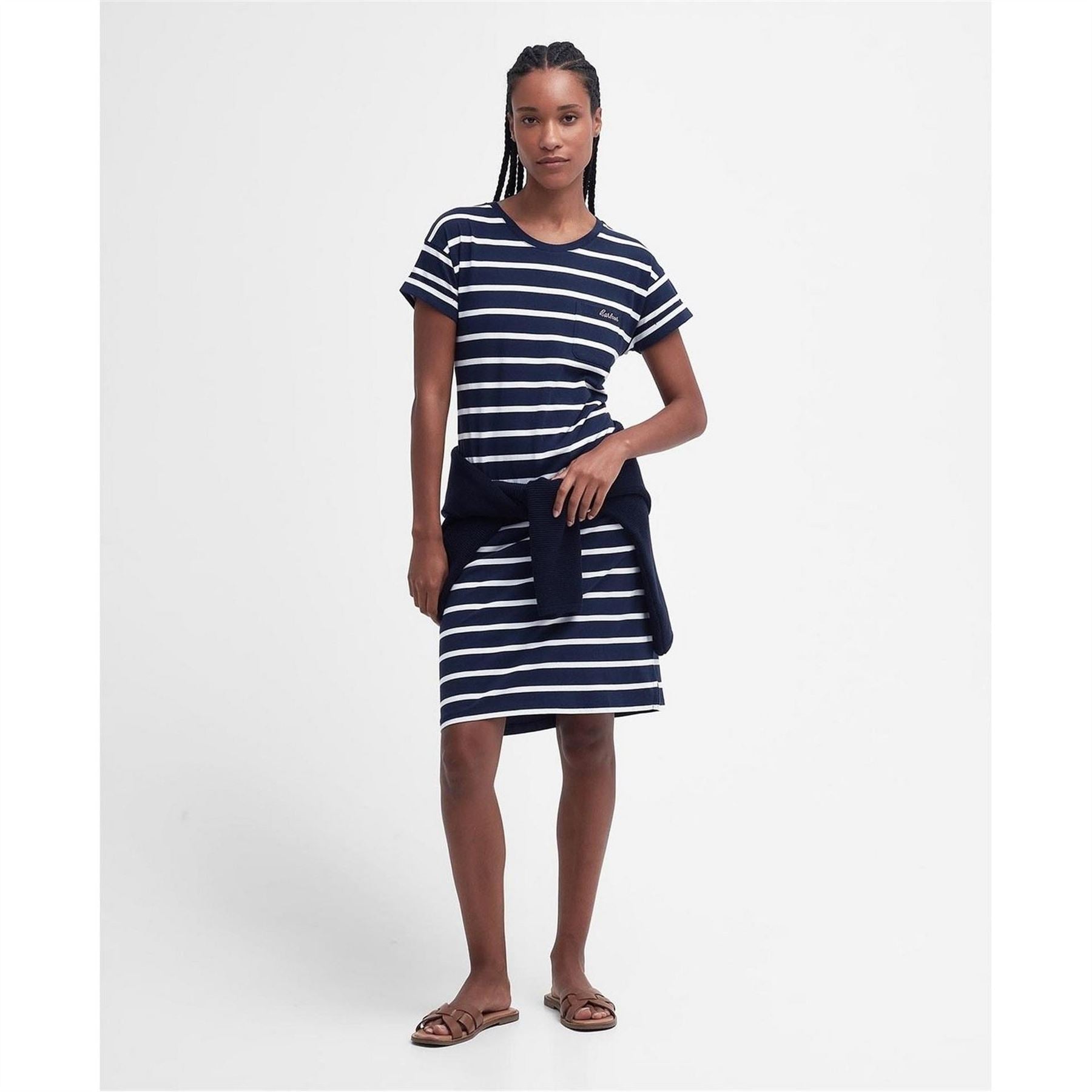 Barbour Striped Midi Dress