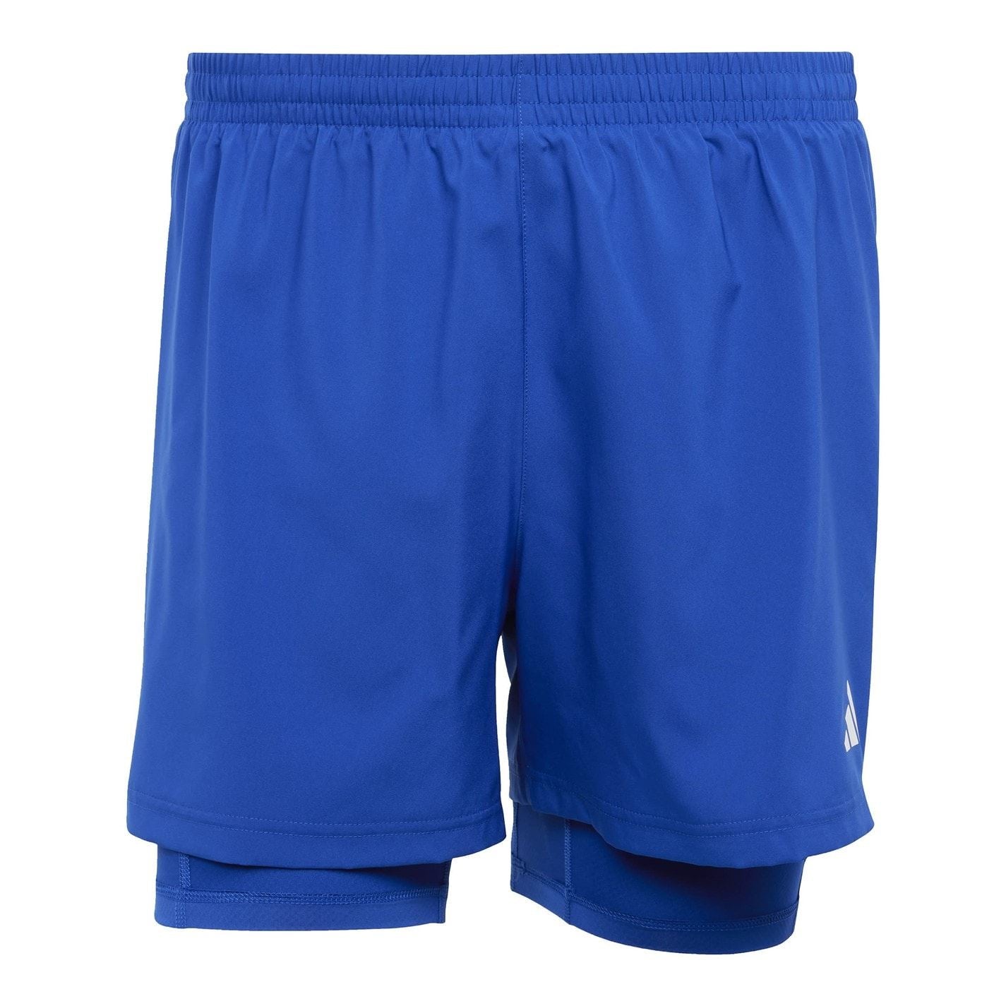 adidas Mens Own The Run 3 Stripes 2 In 1 Shorts