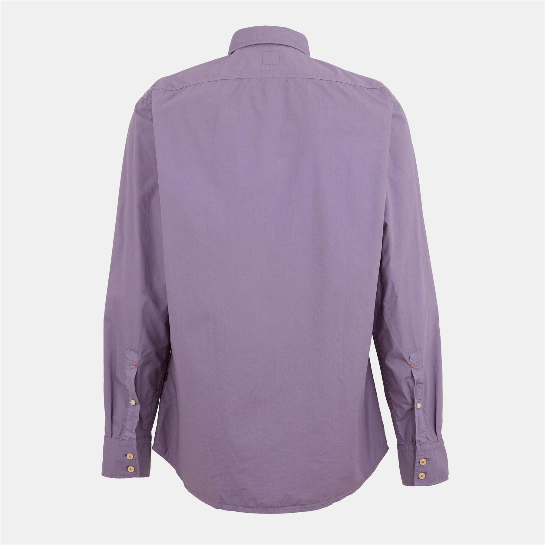 Boss Collared Neck Point Collar Long Sleeve Shirt