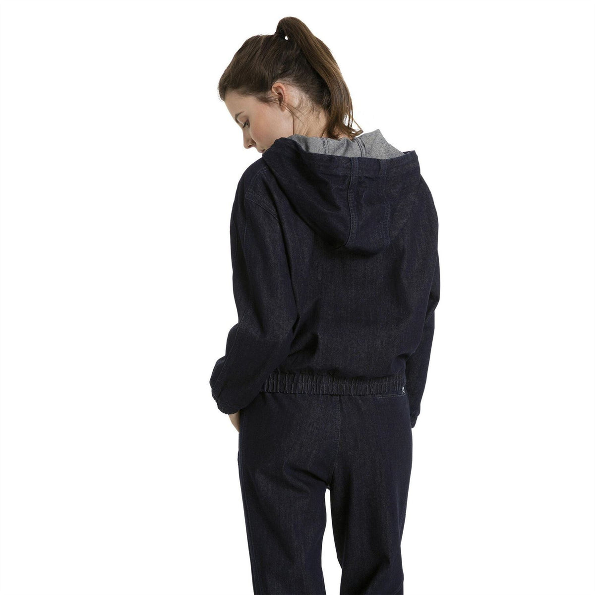 Puma Womens Denim T7 Track Jacket