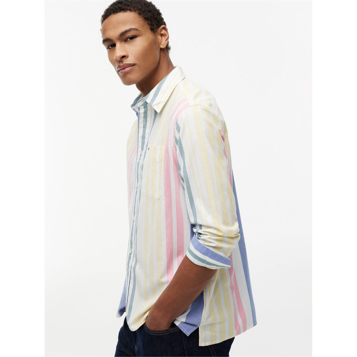 Tommy Jeans Long Sleeve Patterned Shirt