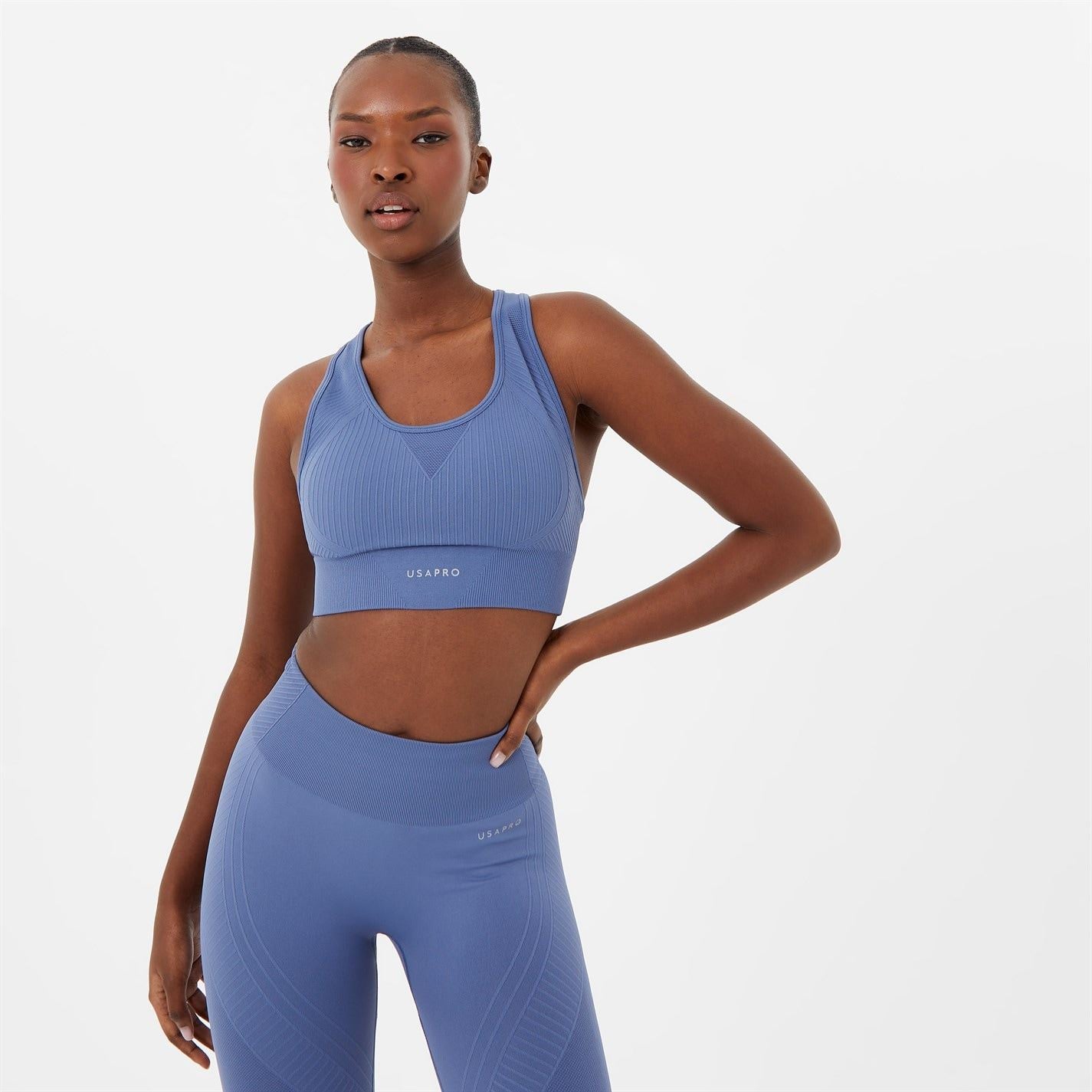 USA Pro Core Seamless Crop Sports Bra