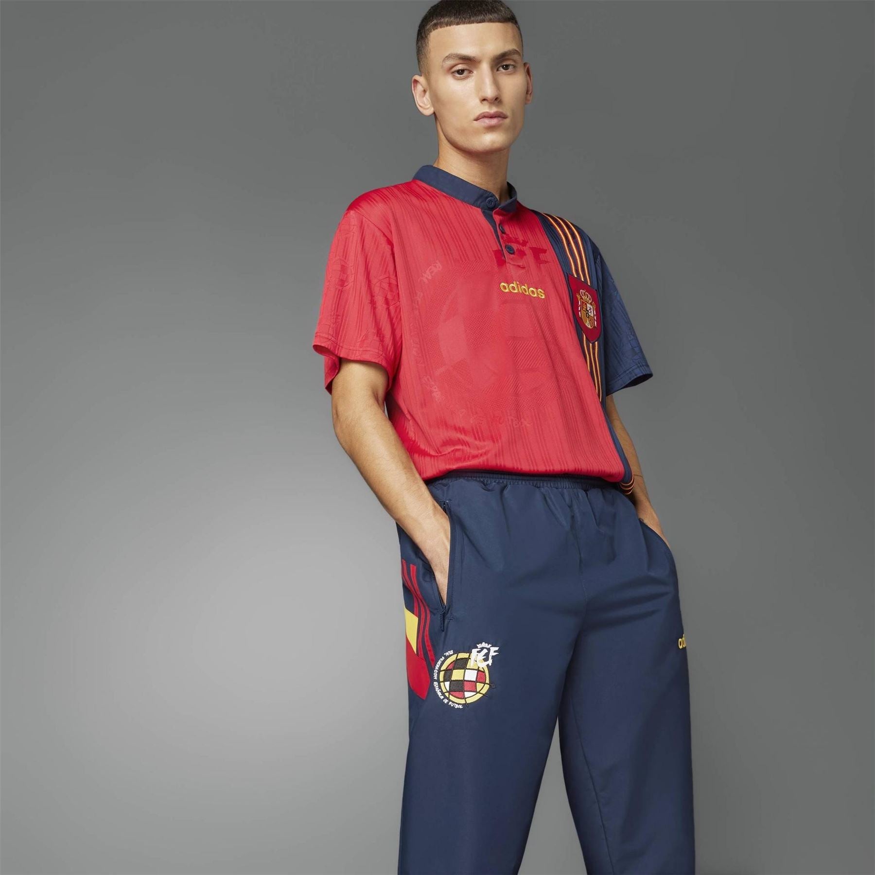 adidas Fef 96 Woven Relaxed Fit Tracksuit Bottoms