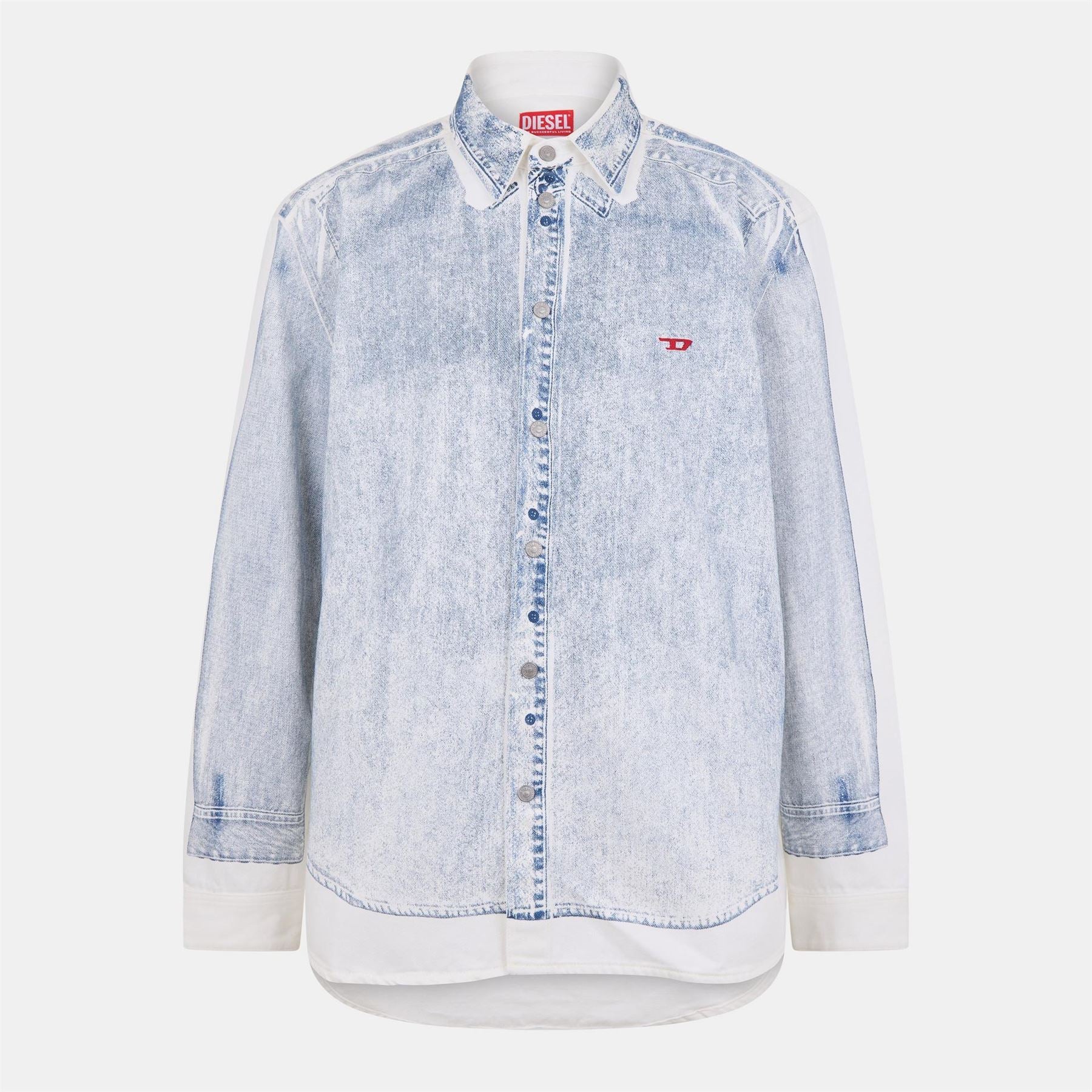 Diesel Long Sleeve Plain Shirt