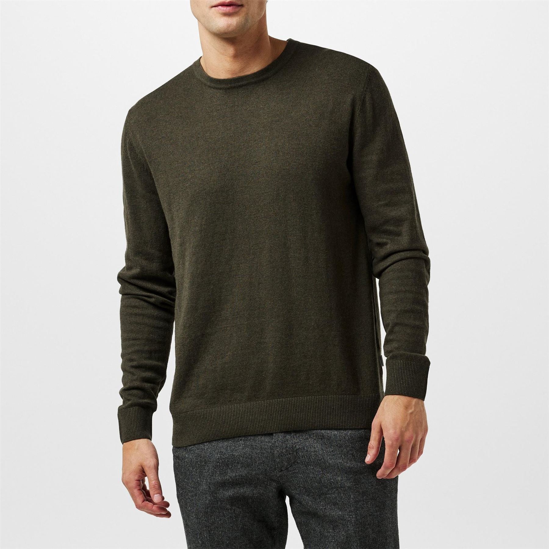 Jack and Jones Regular Fit Crew Neck Knitted Sweatshirt
