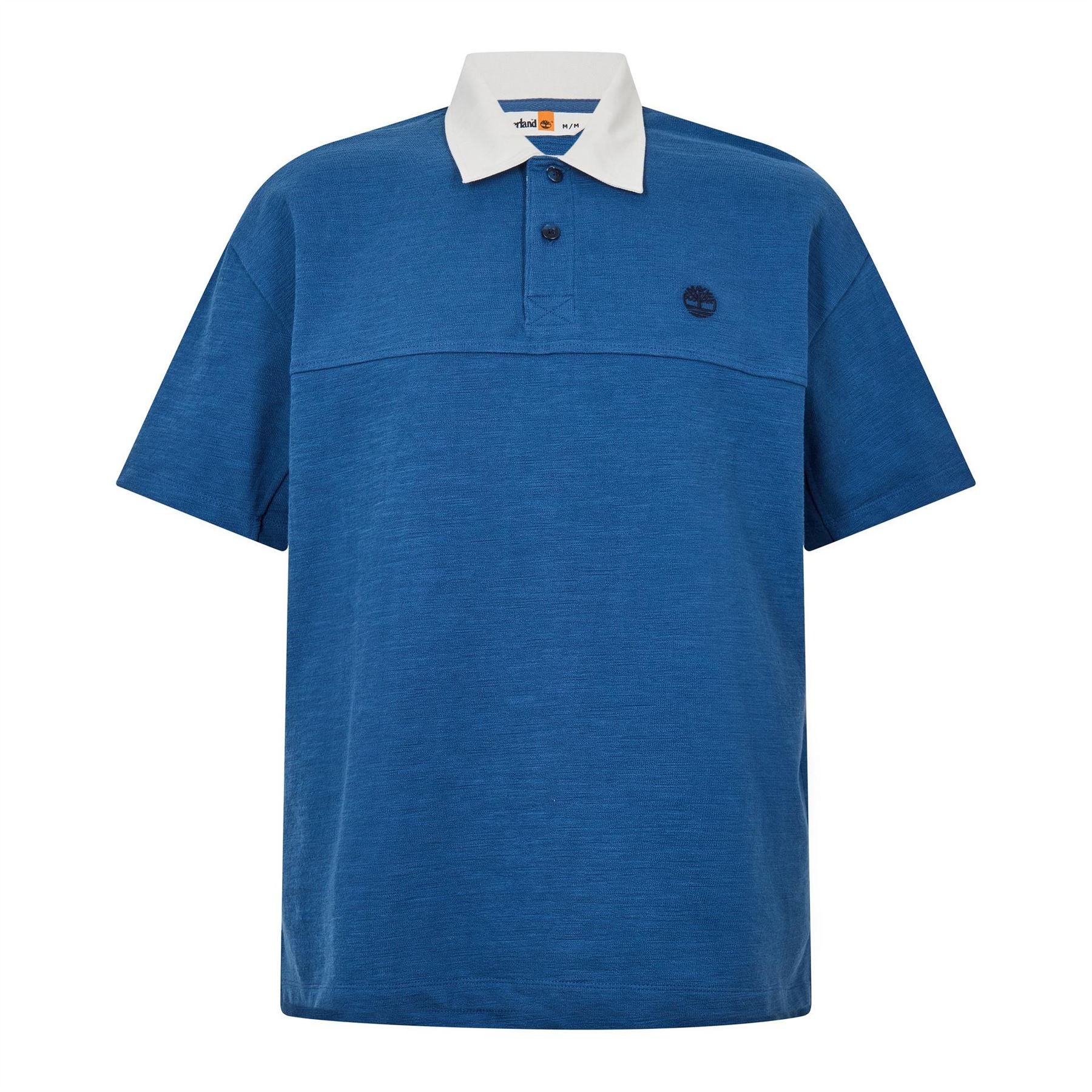 Timberland Textured Polo Dark Denim Short Sleeve Polo Shirt