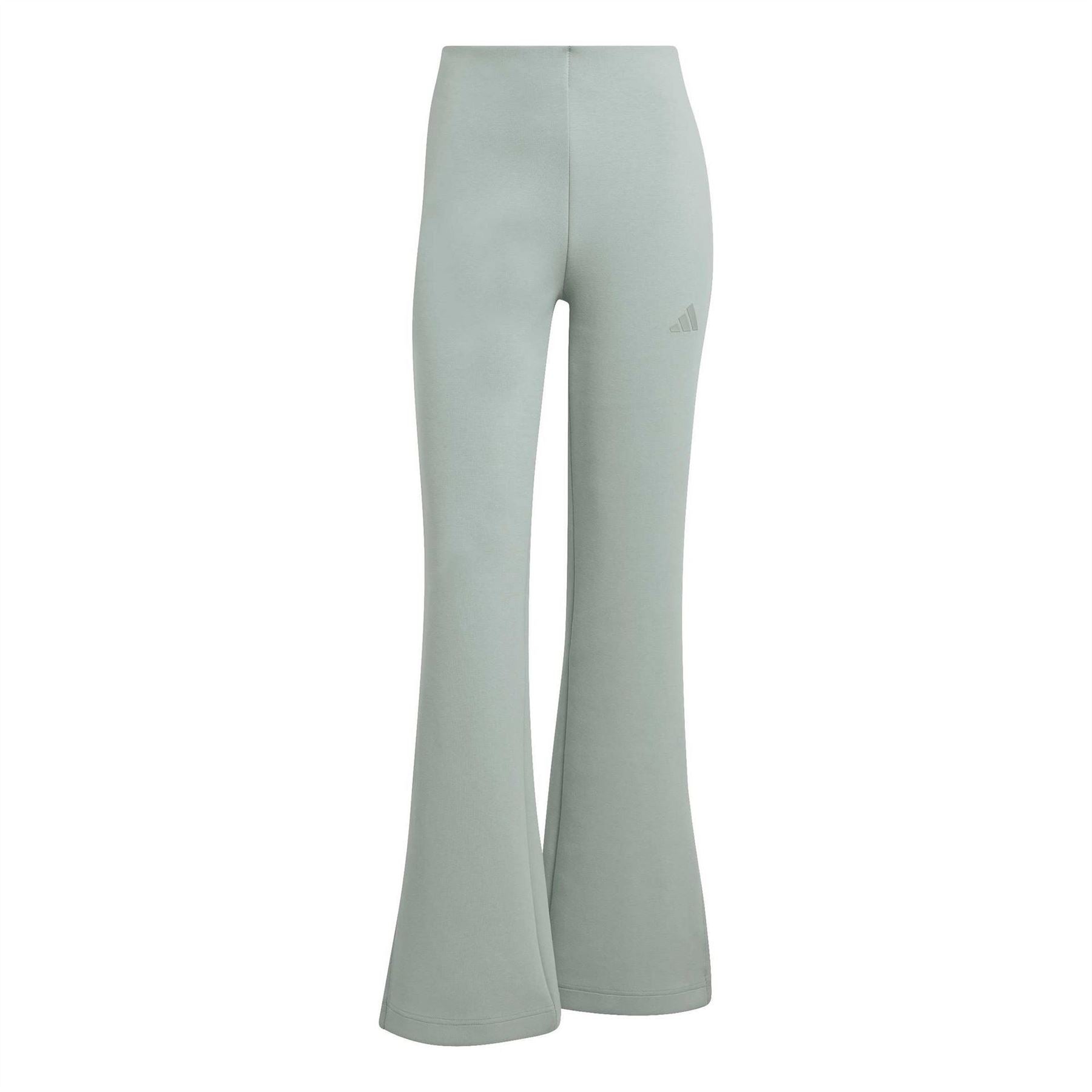 adidas Solid Mid Rise Slim Flared Joggers