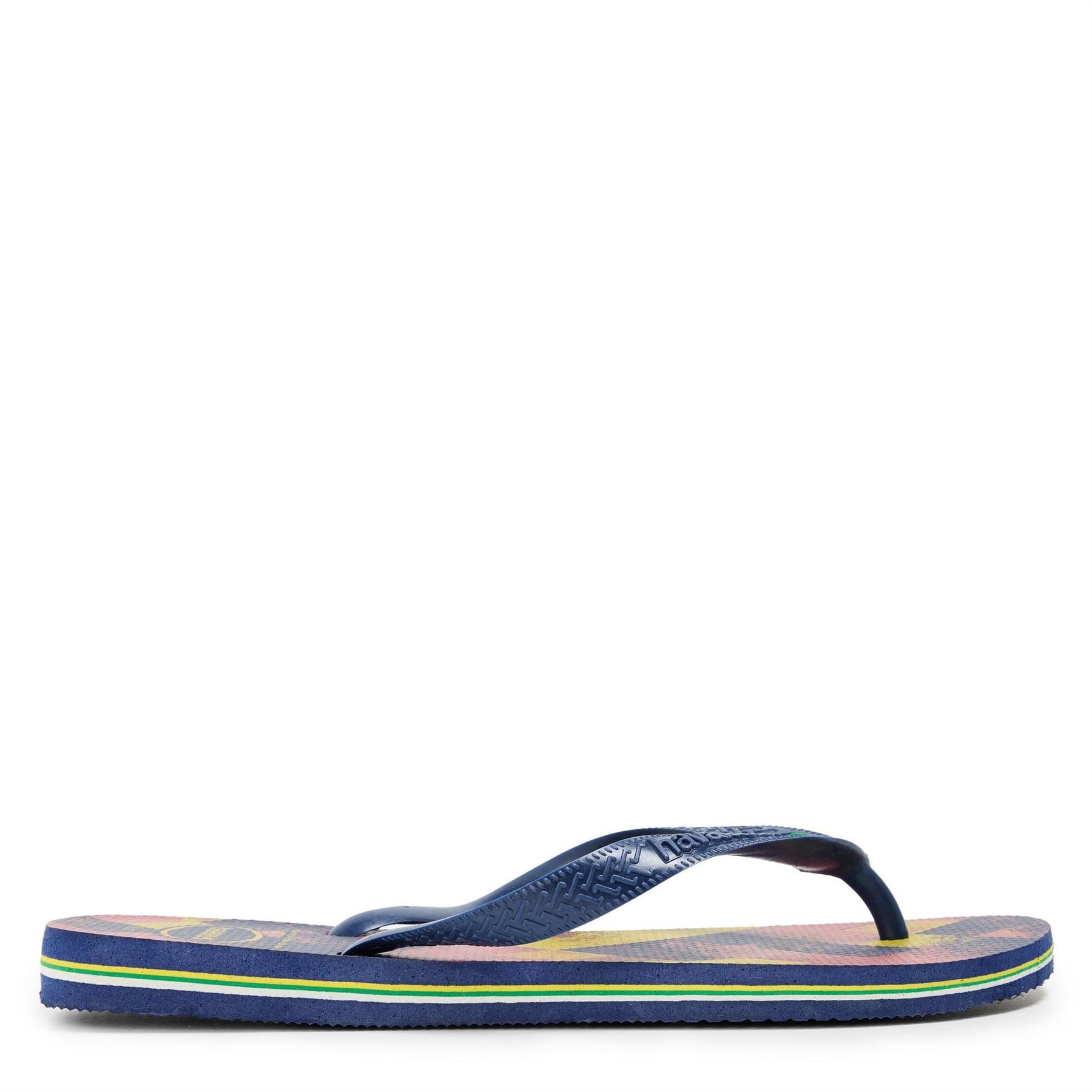 Havaianas Womens Hav. Brasil Fresh Black Black Leaf Flip Flops