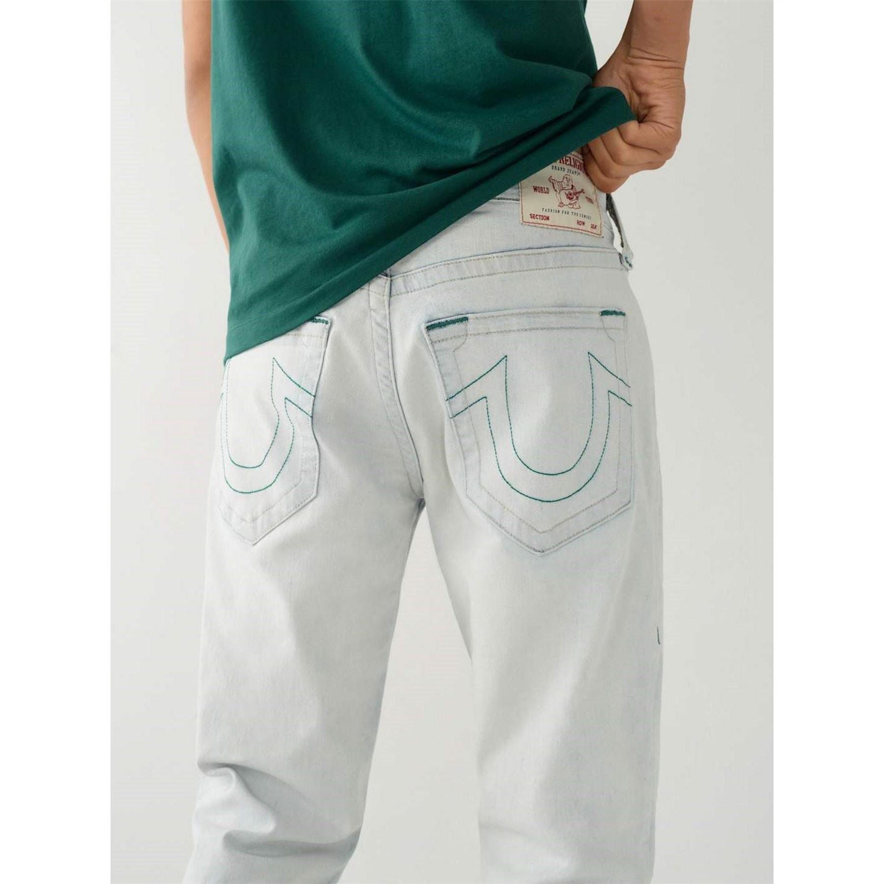 True Religion Mens Ricky Straight Stretch Jeans