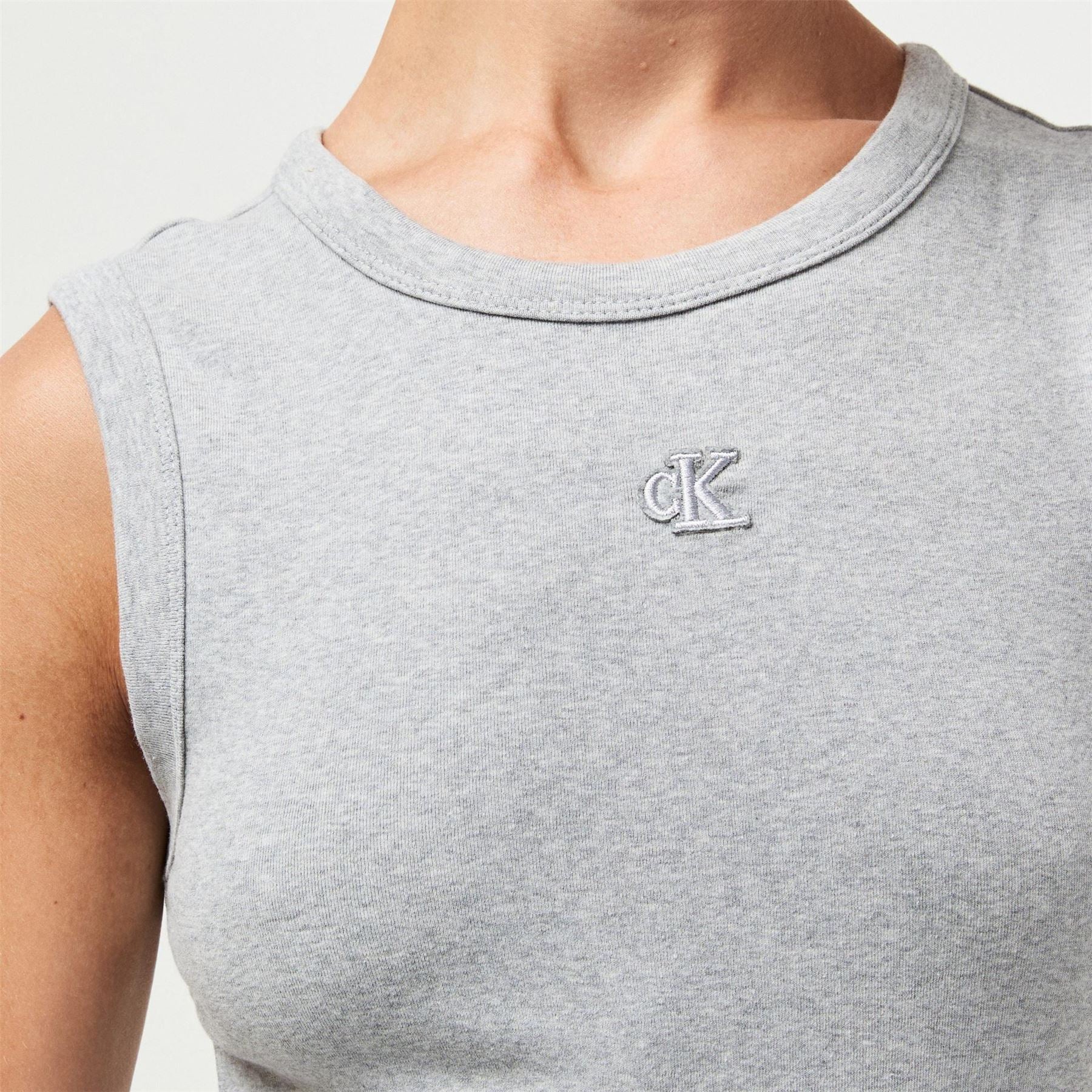 Calvin Klein Jeans Midi Crew Neck Bodycon Dress