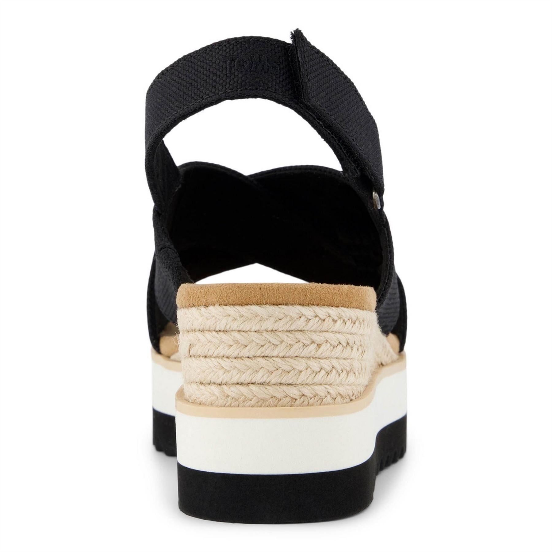 Toms Diana Crossover Strap Open Toe Flat Sandals