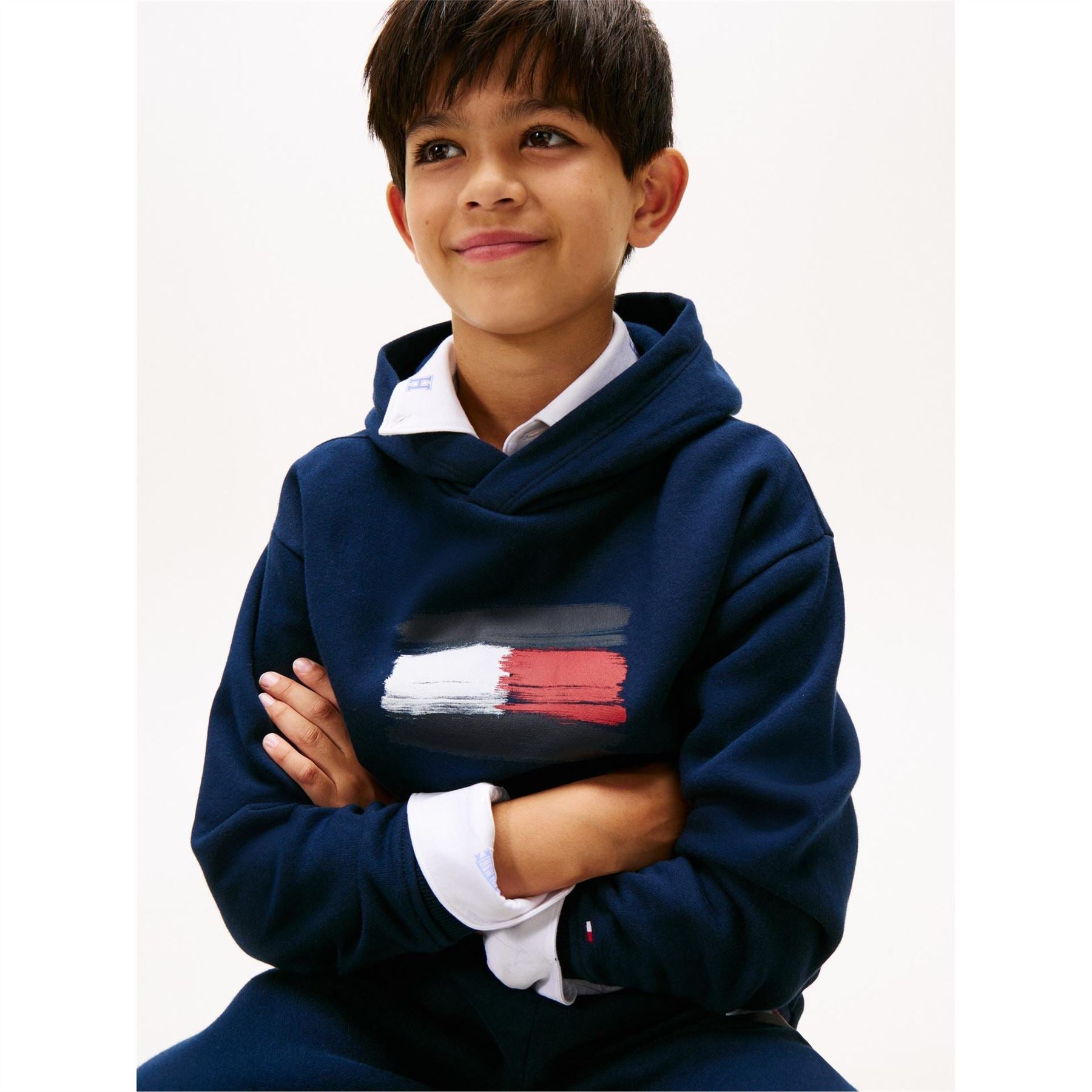 Tommy Hilfiger Flag Graphic Long Sleeve Sweatshirt