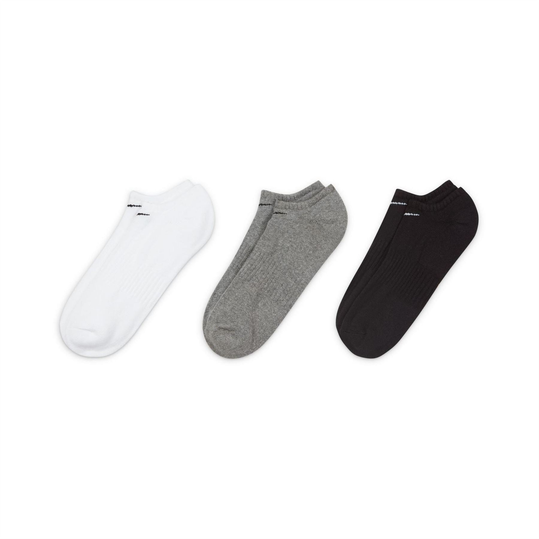 Nike 3 Pack Cushioned No Show Socks