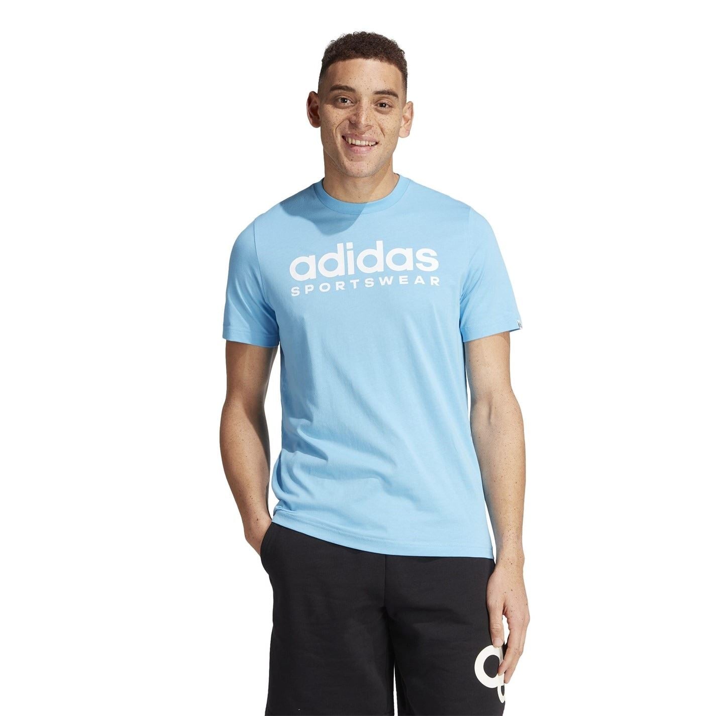 adidas Mens Essentials Single Jersey Logo T-Shirt