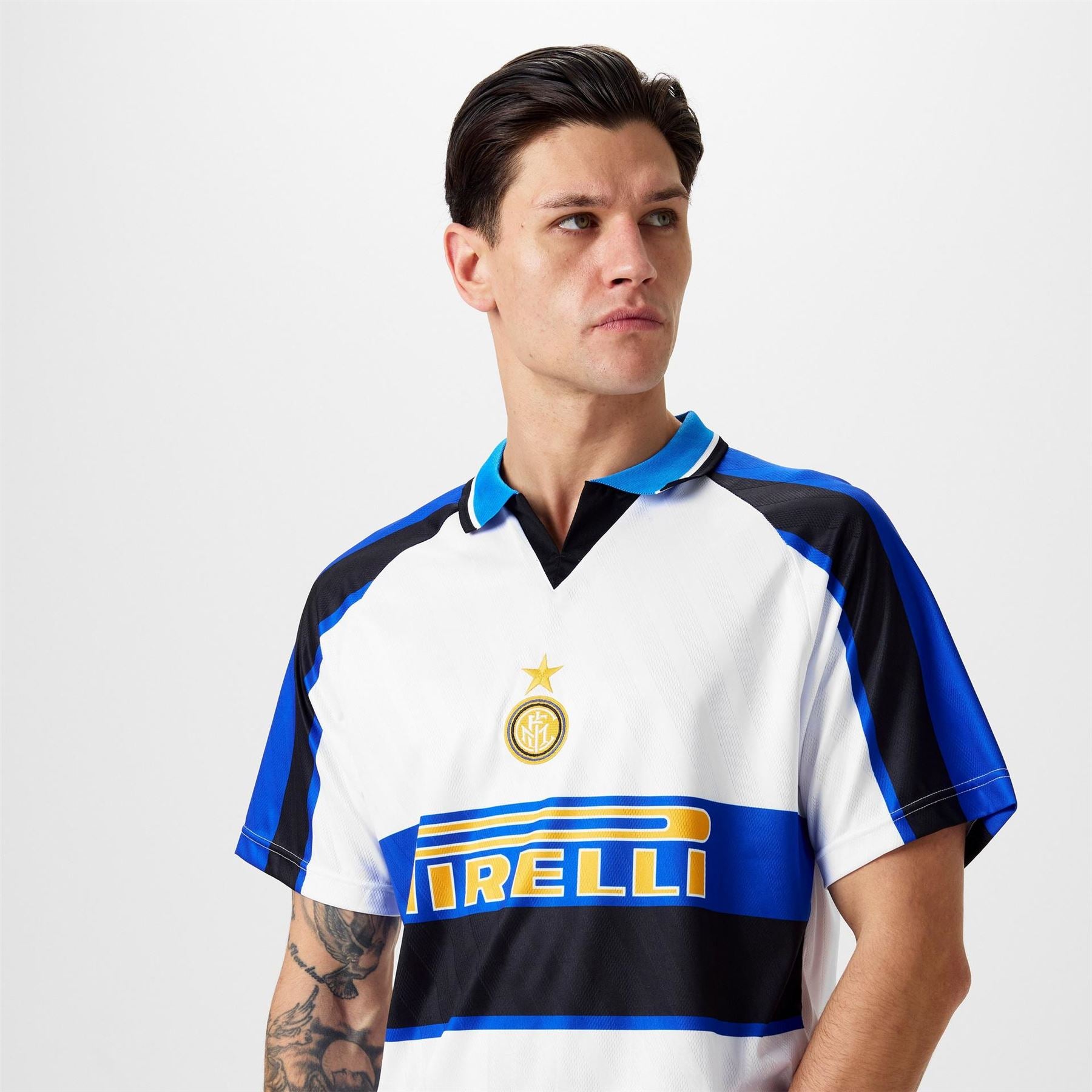 Score Draw Internazionale Retro Away Shirt 1996 1997 Adults