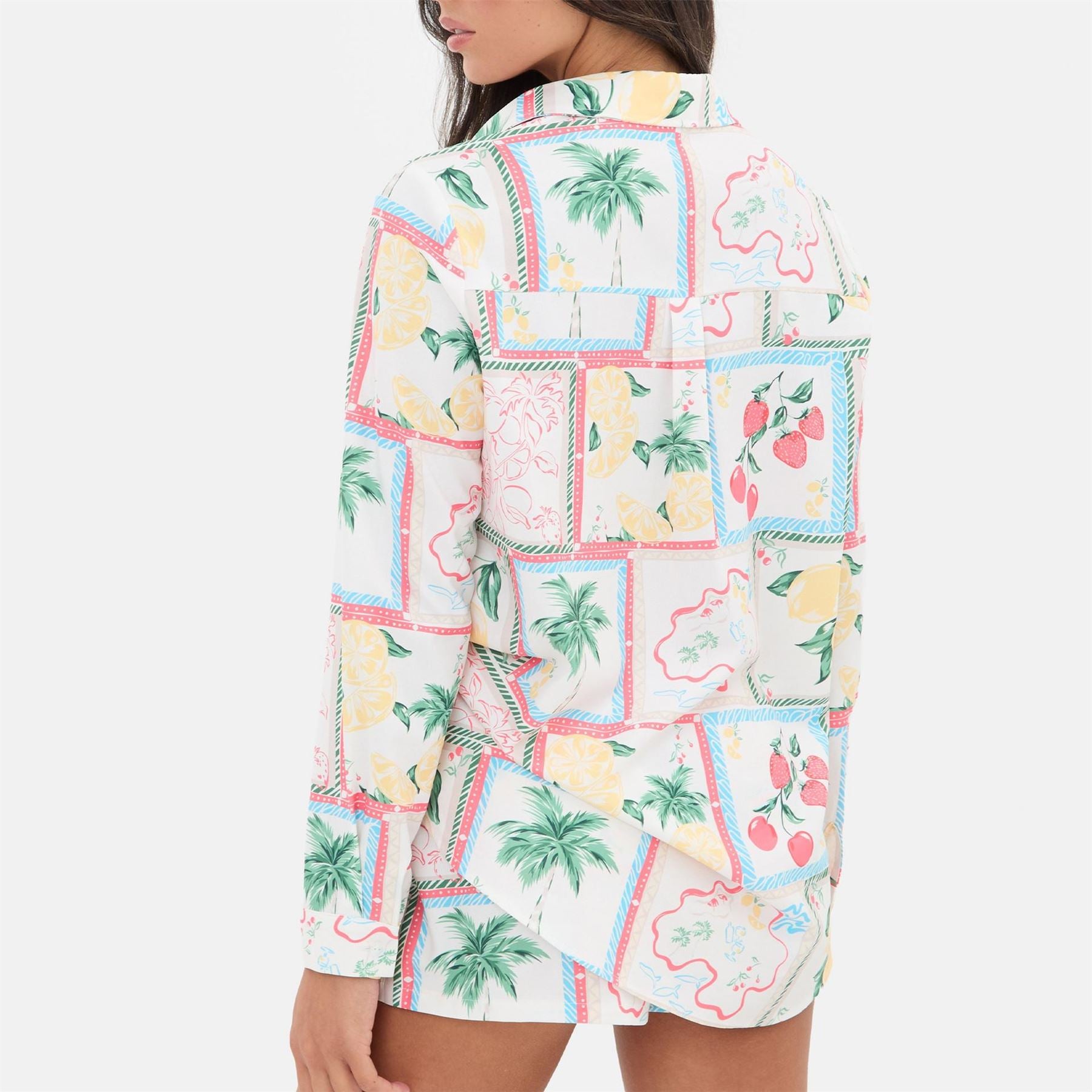 I Saw It First Crepe Long Sleeve Shirt