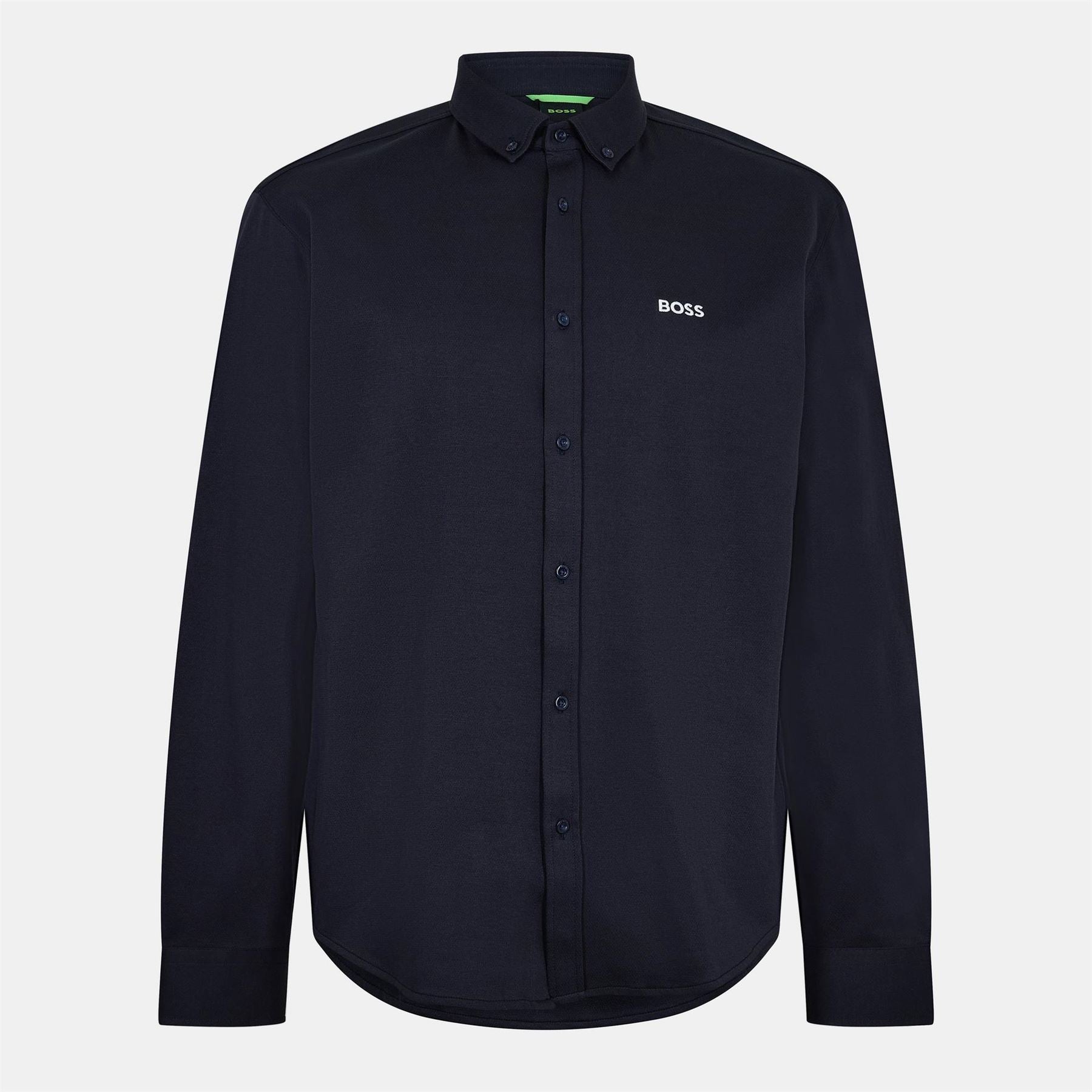 Boss Green Motion Long Sleeve Buttoned Shirt With Logo Detail
