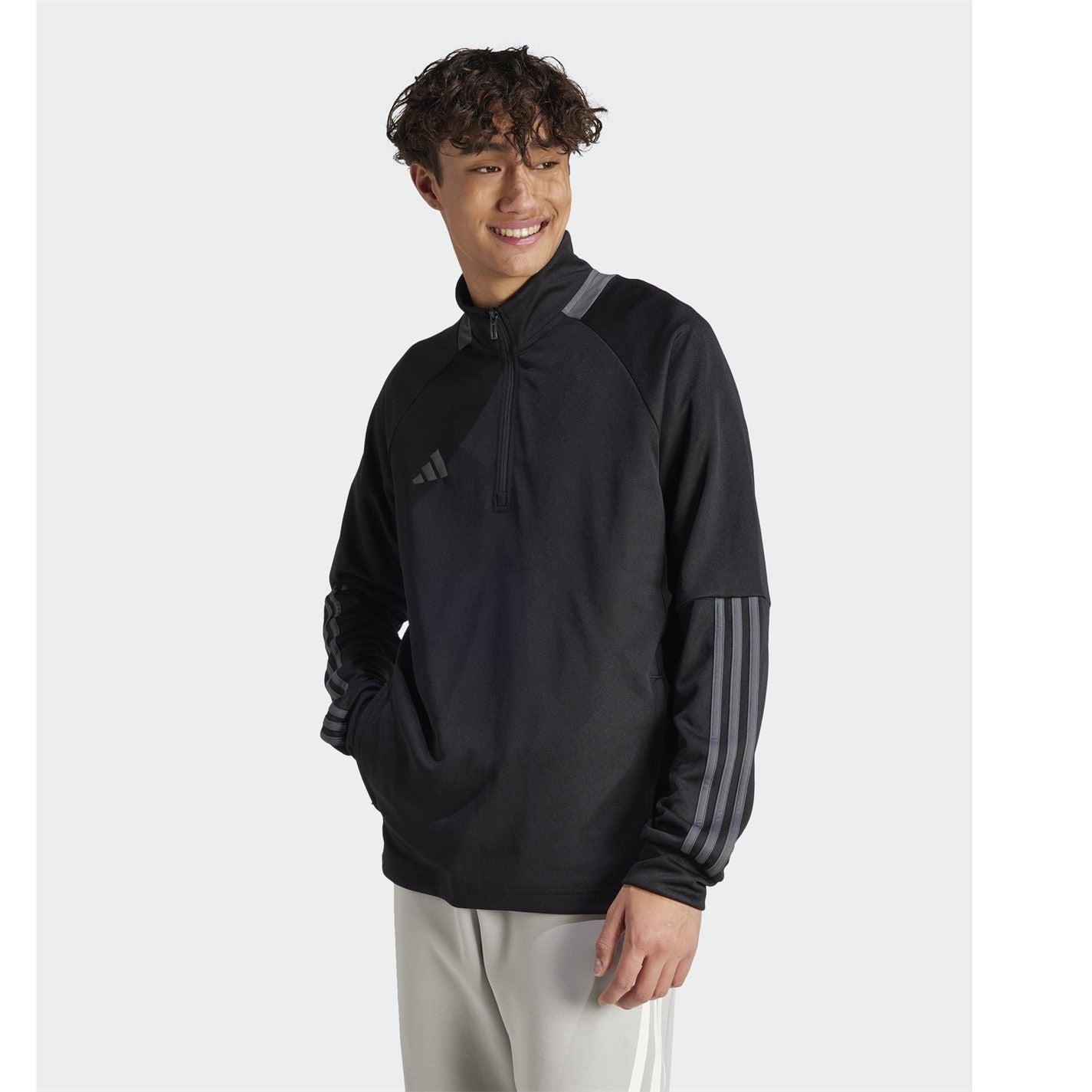 adidas Mens Sereno Long Sleeve Zip Top